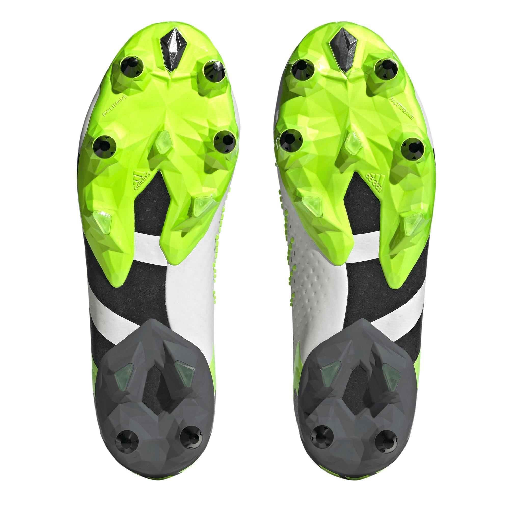 Wht/Blk/Lemon - adidas - Predator Accuracy + Soft Ground Football Boots - 6