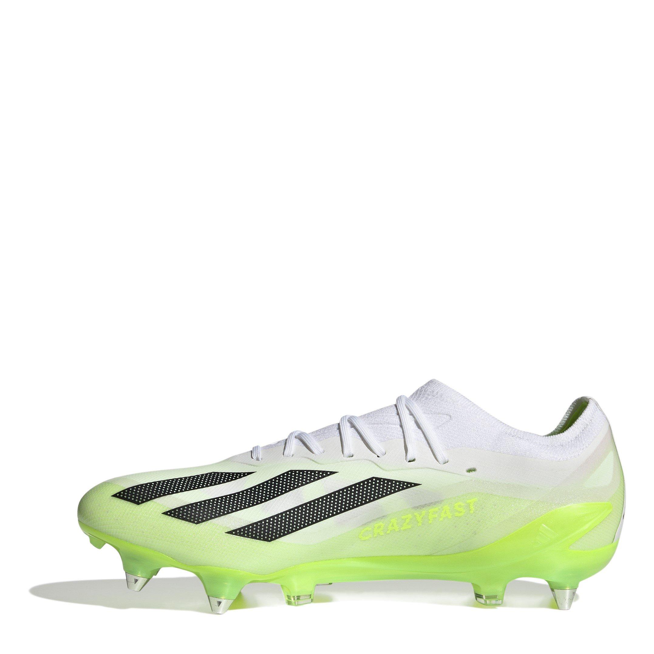 Wht/Blk/Lemon - adidas - X Crazyfast Elite Soft Ground Football Boots - 2