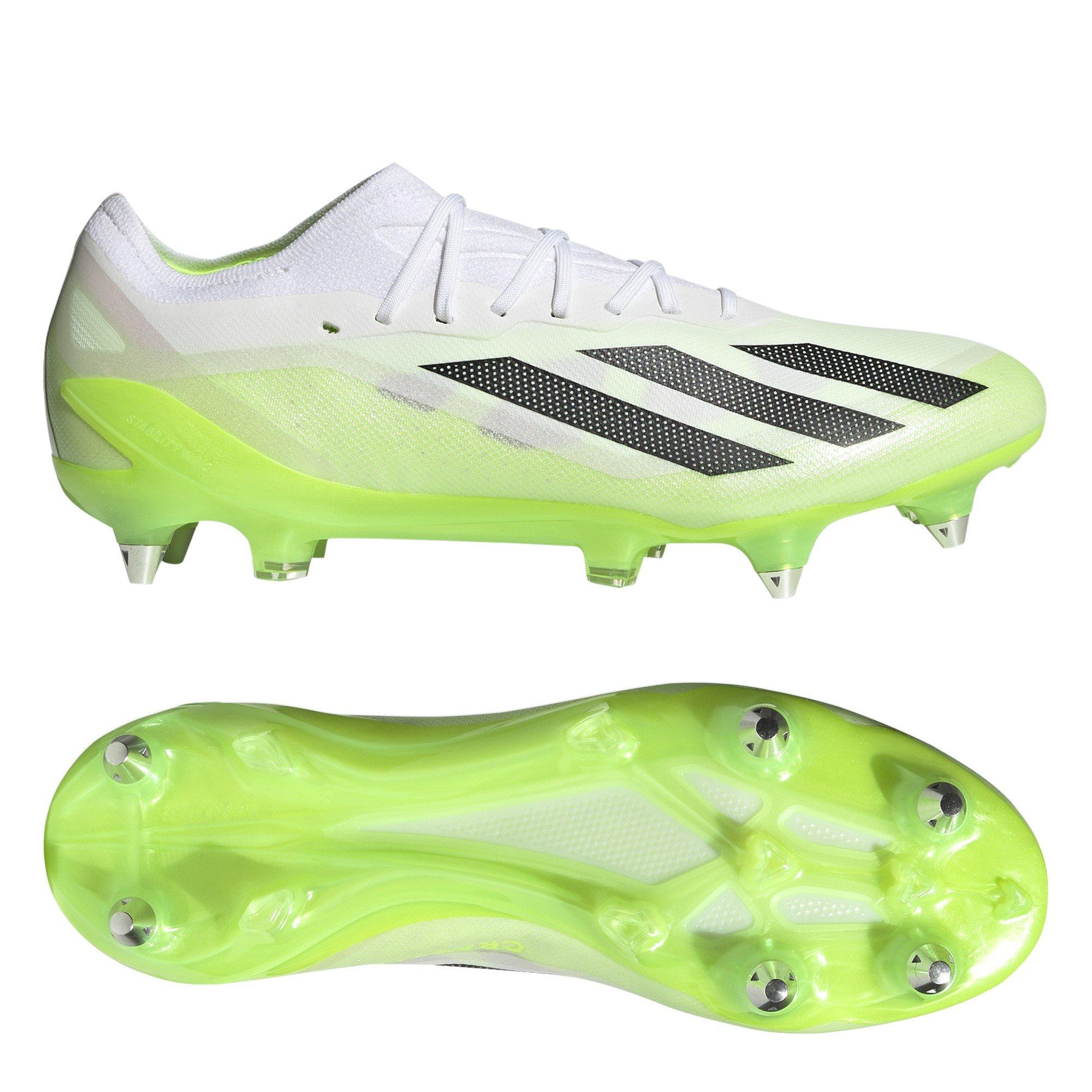 Wht/Blk/Lemon - adidas - X Crazyfast Elite Soft Ground Football Boots - 11