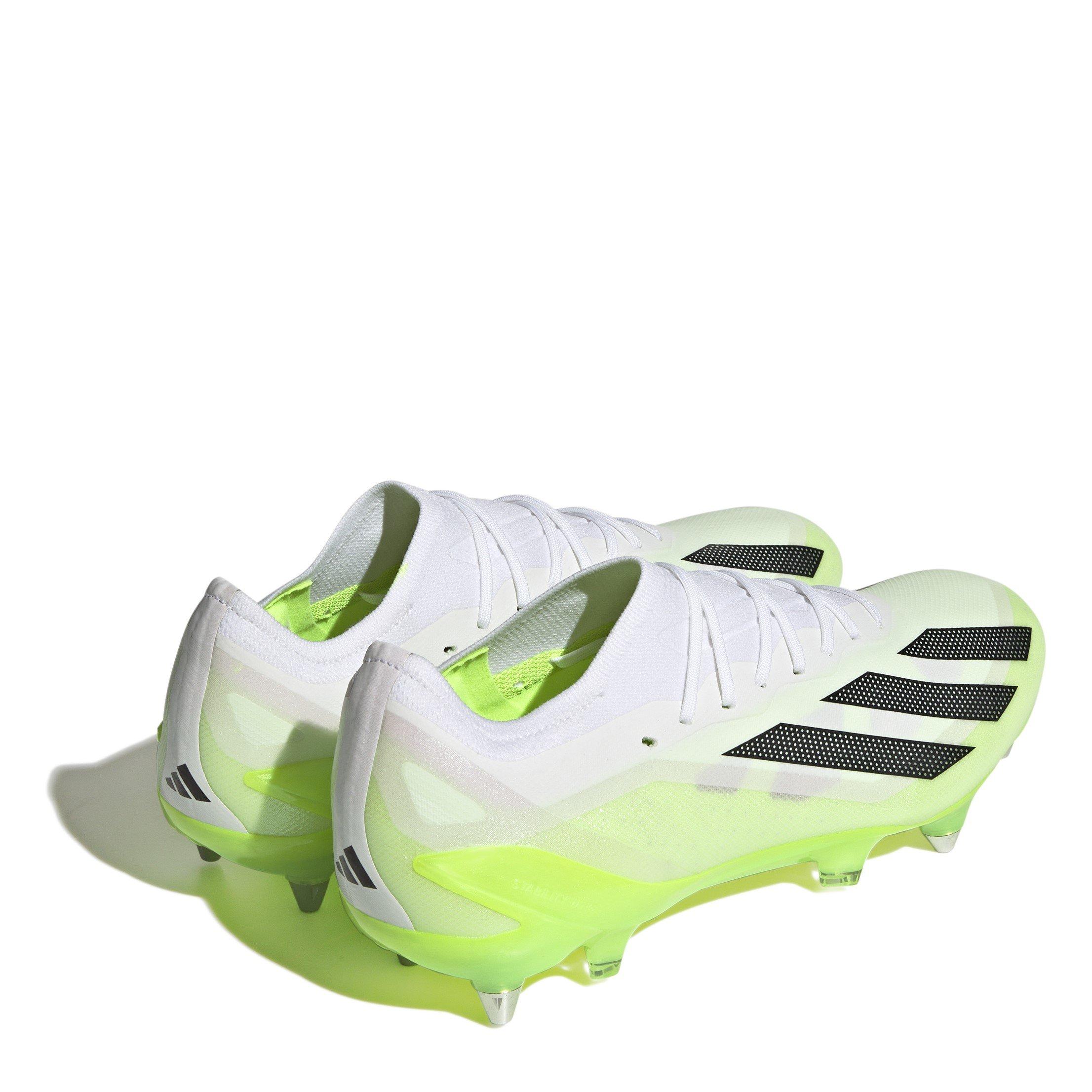 Wht/Blk/Lemon - adidas - X Crazyfast Elite Soft Ground Football Boots - 4