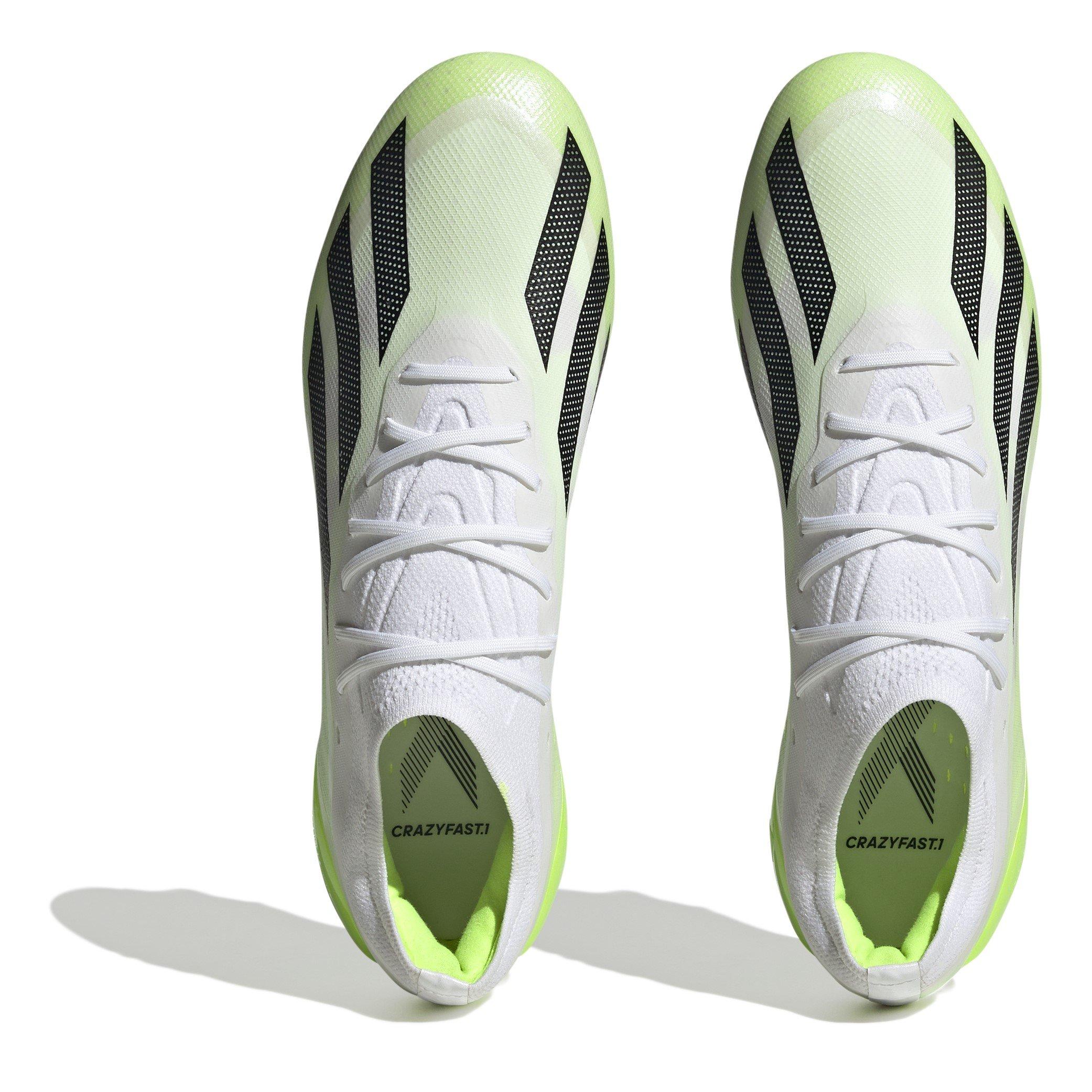 Wht/Blk/Lemon - adidas - X Crazyfast Elite Soft Ground Football Boots - 5