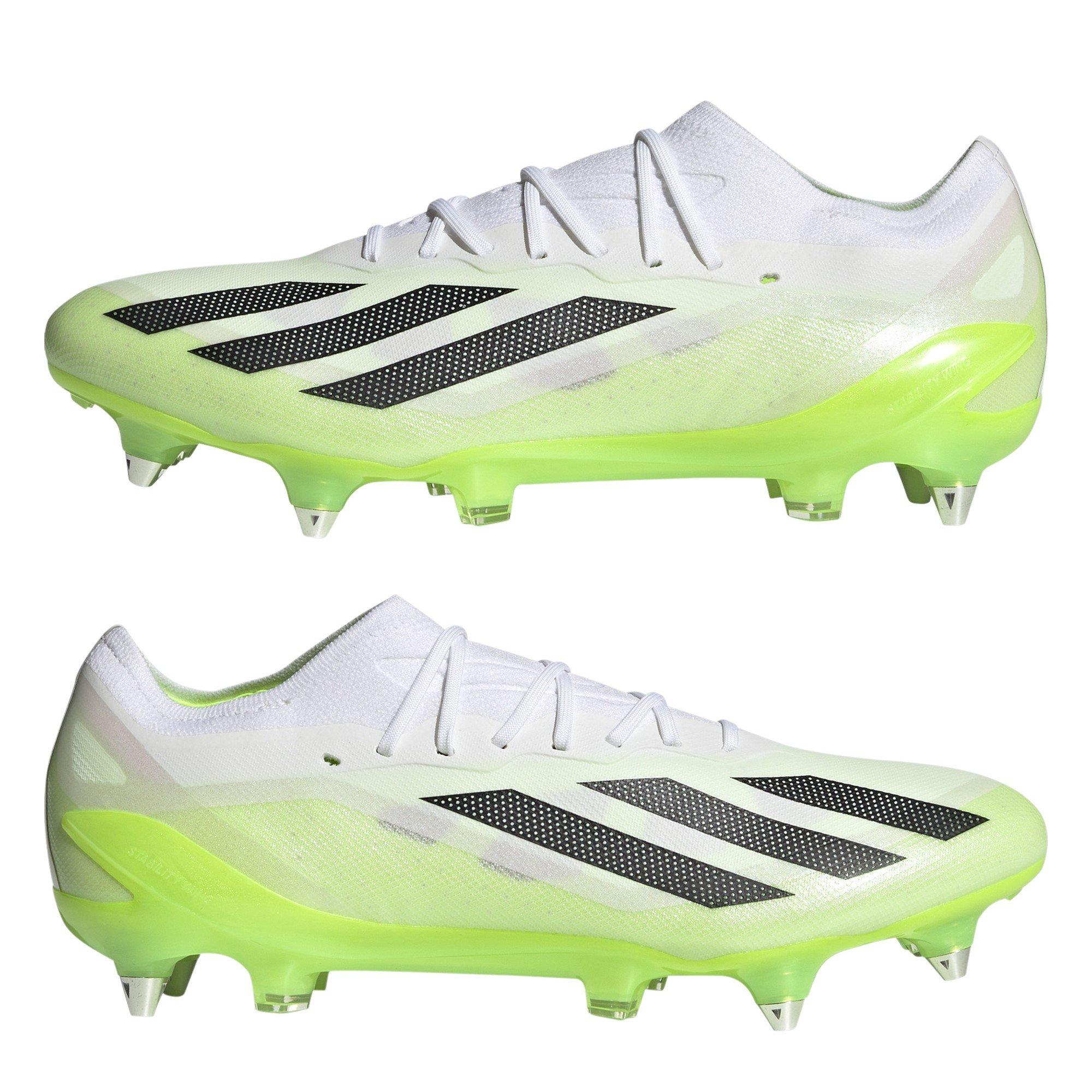 Wht/Blk/Lemon - adidas - X Crazyfast Elite Soft Ground Football Boots - 10