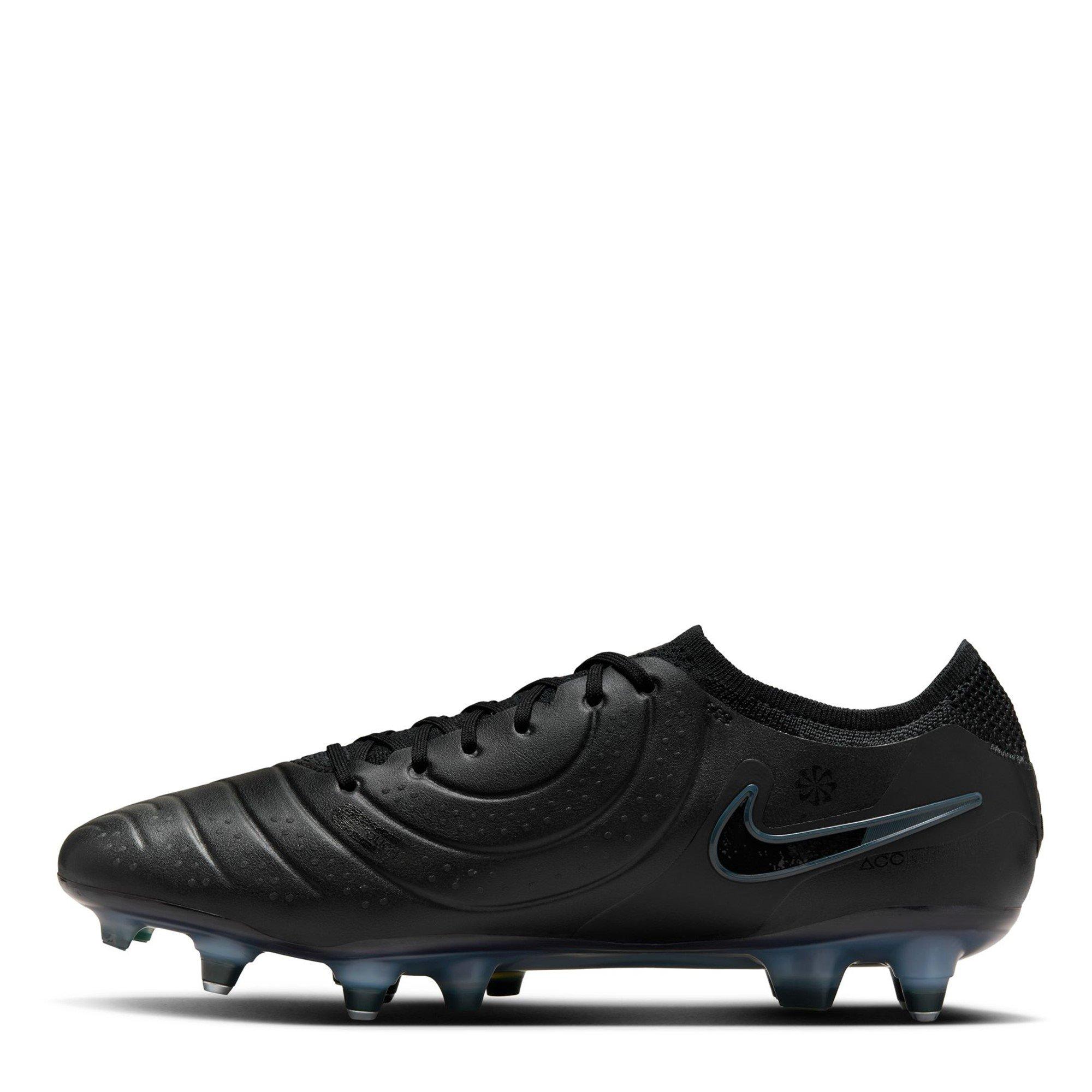 Black/Green - Nike - Tiempo Legend 10 Elite Adults Soft Ground Football Boots - 2