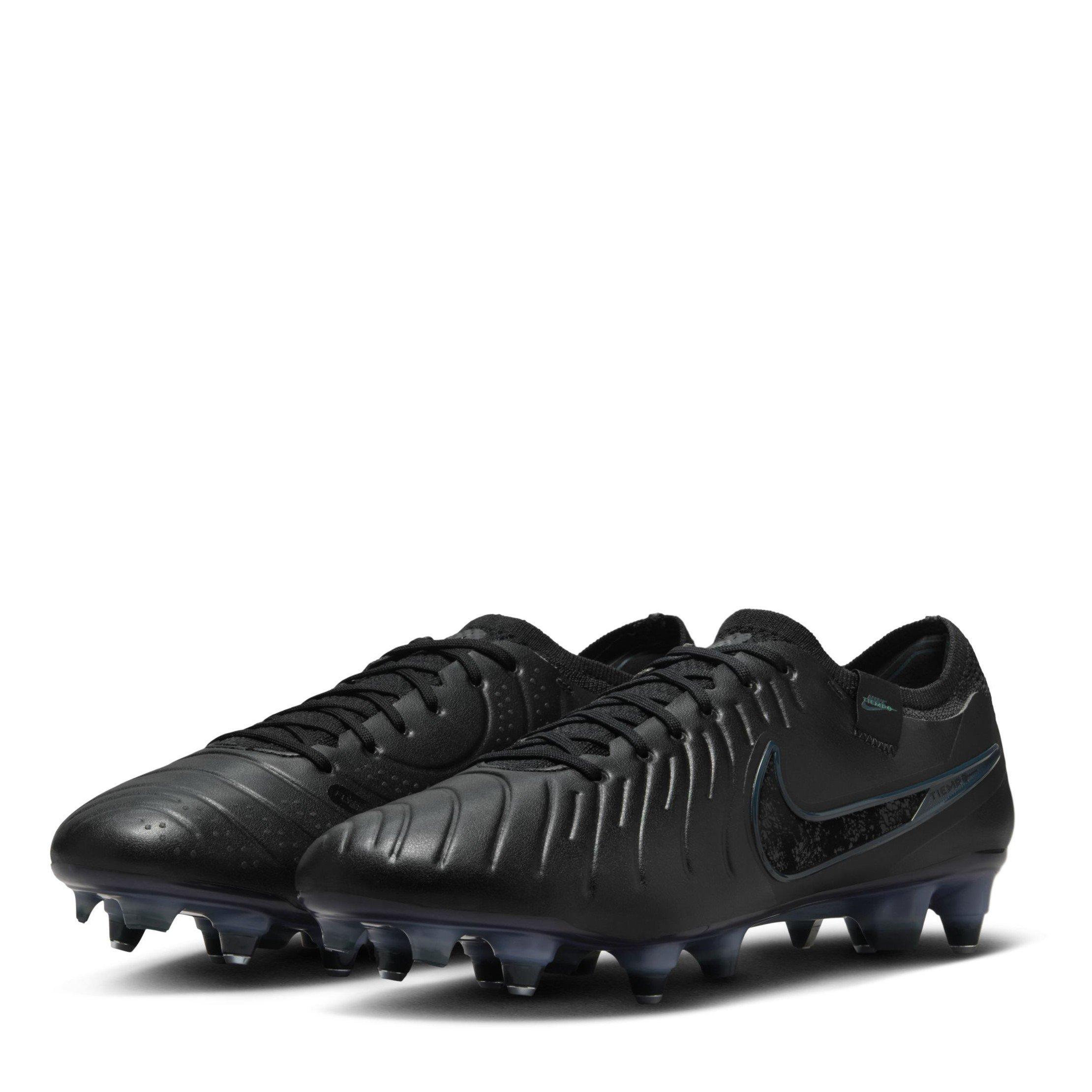 Black/Green - Nike - Tiempo Legend 10 Elite Adults Soft Ground Football Boots - 4