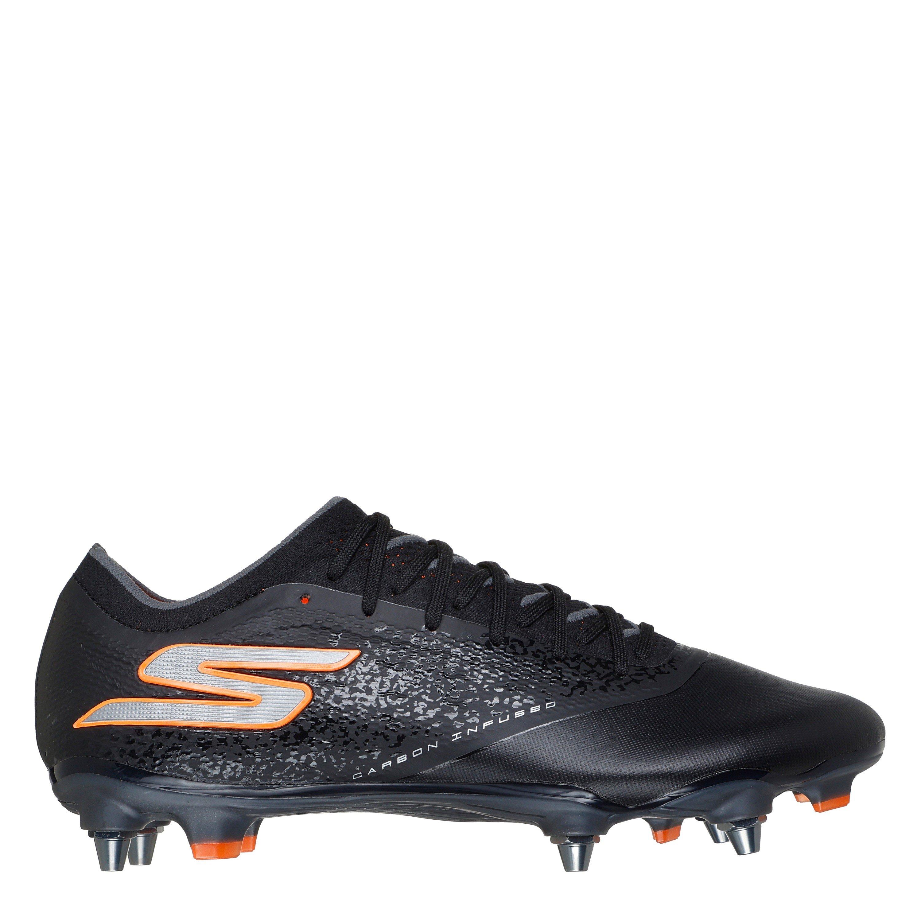 Black/Orange - Skechers - Razor Adults Elite Soft Ground Football Boots - 1