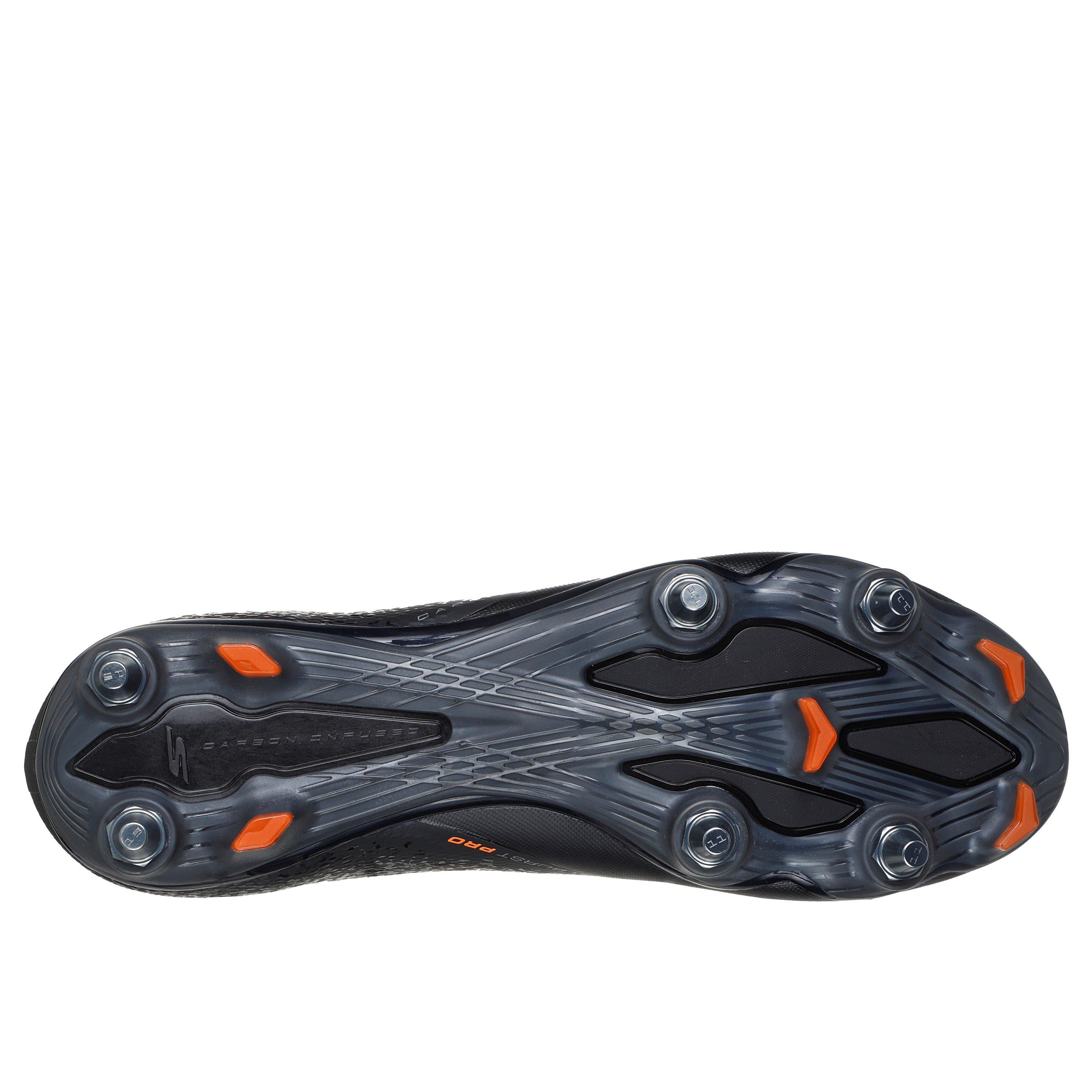 Black/Orange - Skechers - Razor Adults Elite Soft Ground Football Boots - 3