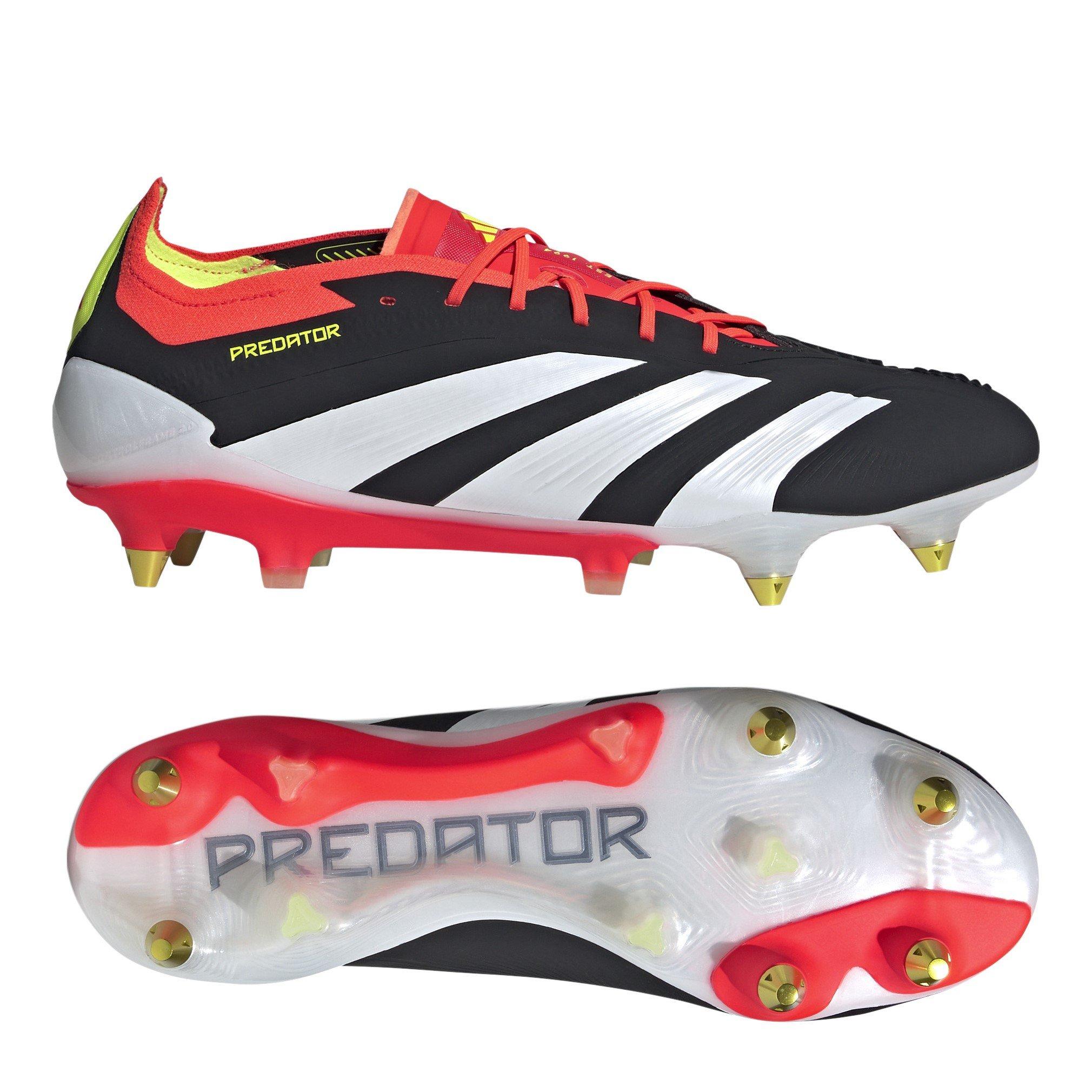 Black/White/Red - adidas - Predator 24 Elite Soft Ground Football Boots - 11