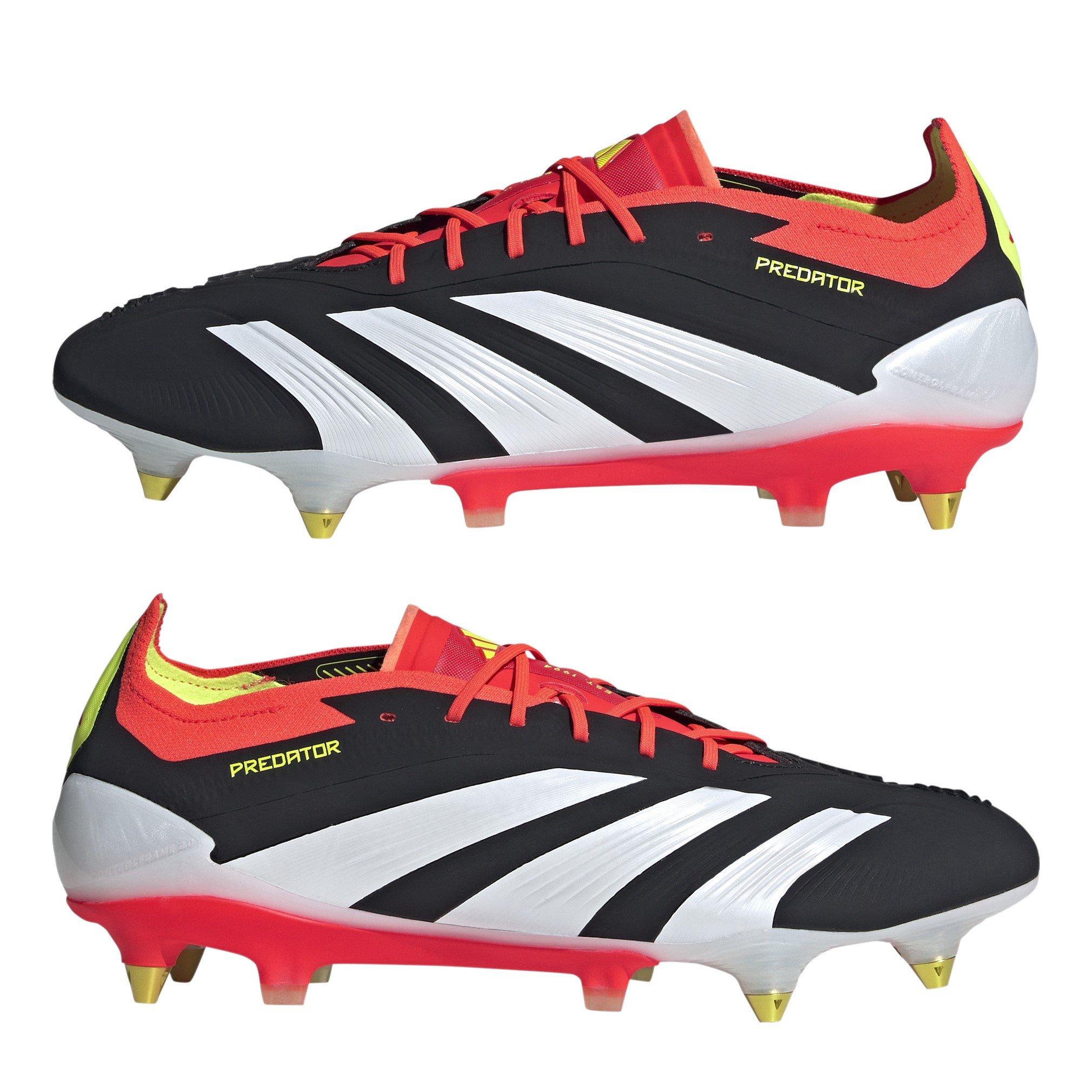 Black/White/Red - adidas - Predator 24 Elite Soft Ground Football Boots - 10