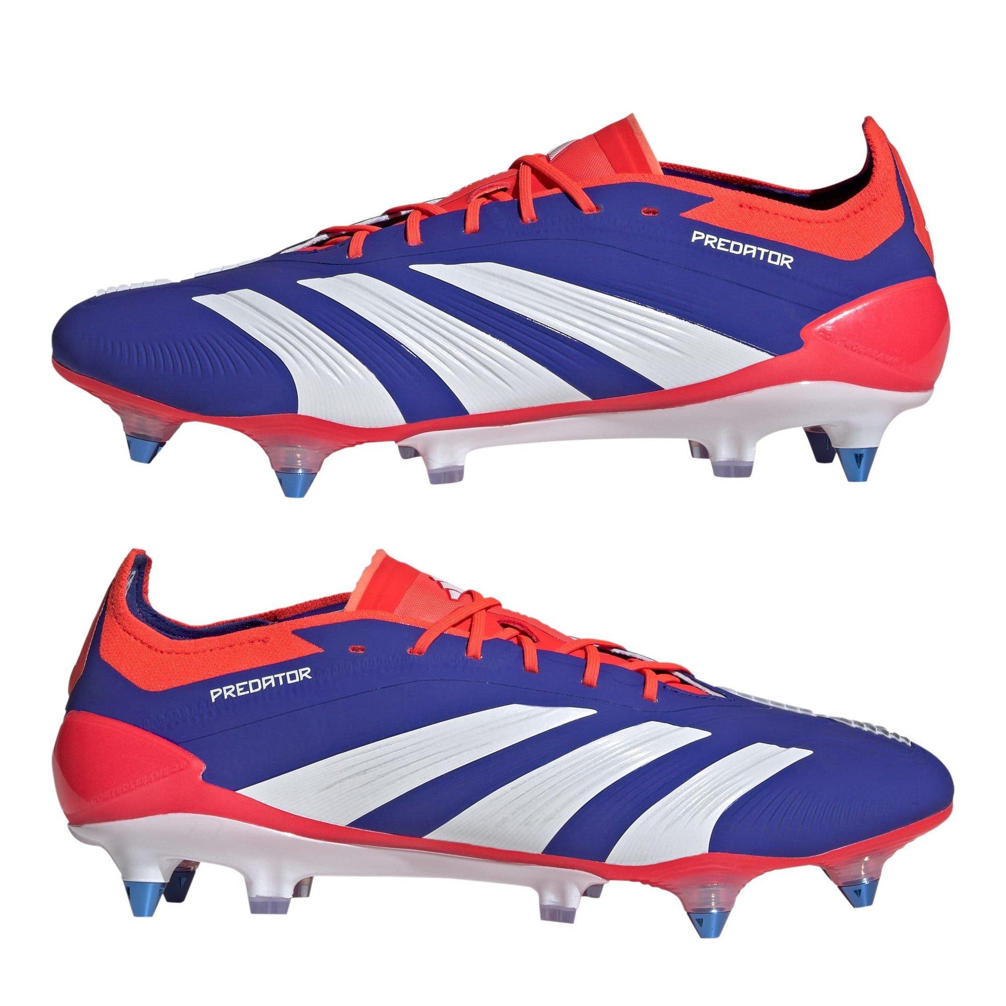 Blau/Weiß/Rot - adidas - Predator 24 Elite Soft Ground Football Boots - 9