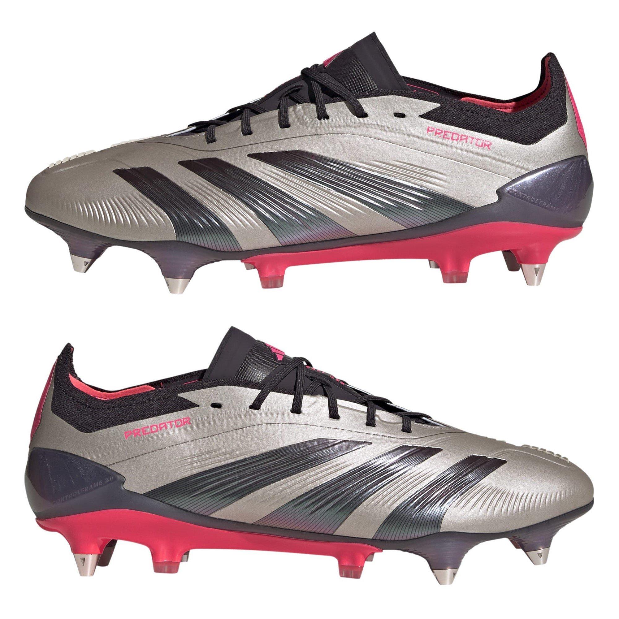 Silver/Black - adidas - Predator 24 Elite Soft Ground Football Boots - 9