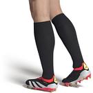 Noir/Blanc/Rouge - adidas - Predator Elite Laceless Soft Ground Football Boots - 12