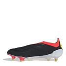 Noir/Blanc/Rouge - adidas - Predator Elite Laceless Soft Ground Football Boots - 2