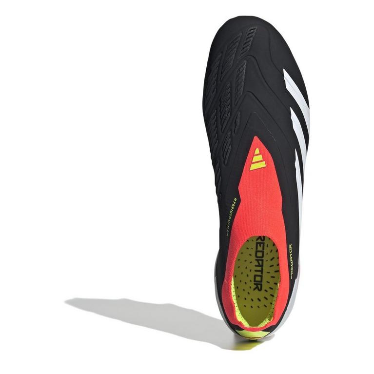 Noir/Blanc/Rouge - adidas - Predator Elite Laceless Soft Ground Football Boots - 5
