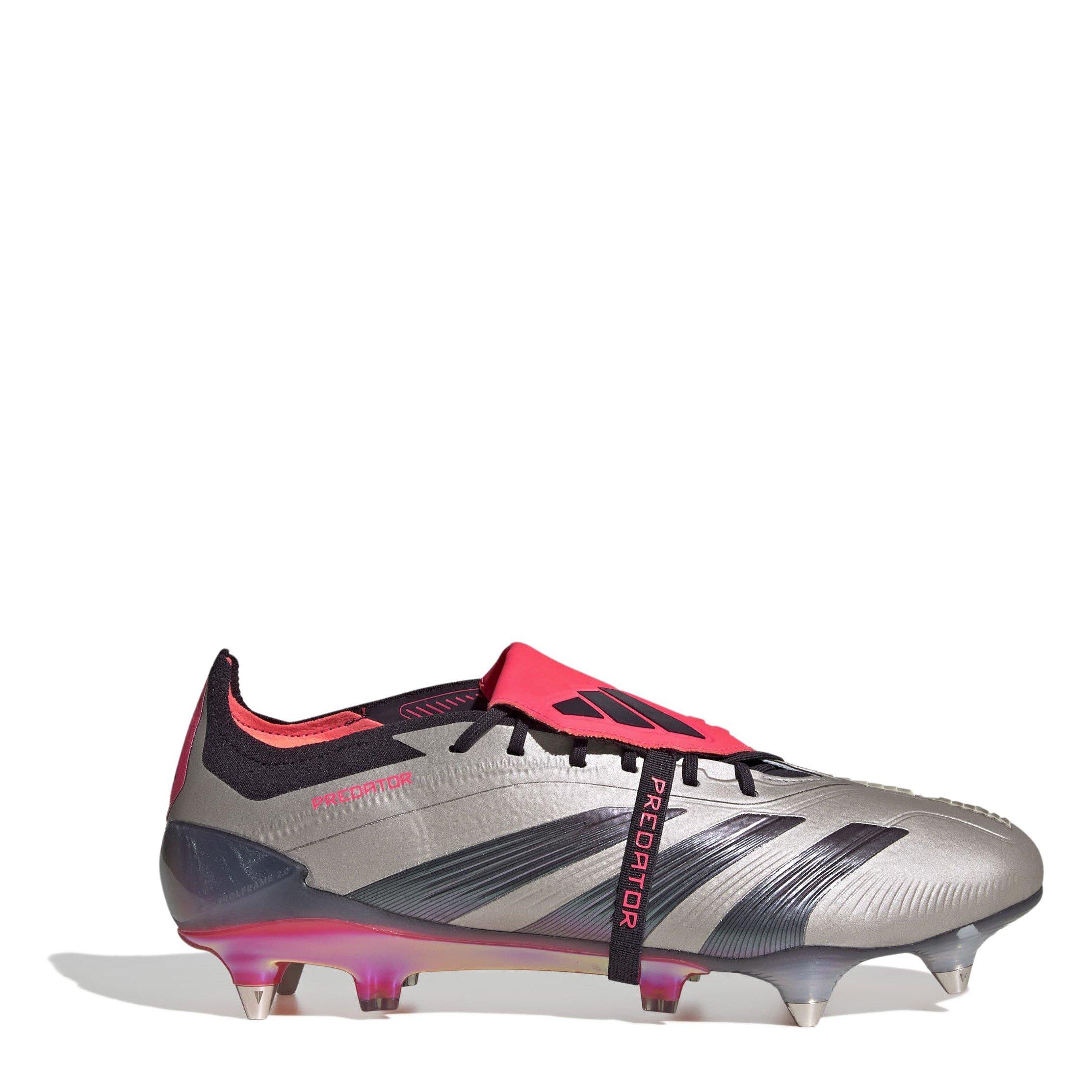 Silver/Black - adidas - Predator Elite Fold Over Tongue Soft Ground Football Boots - 1