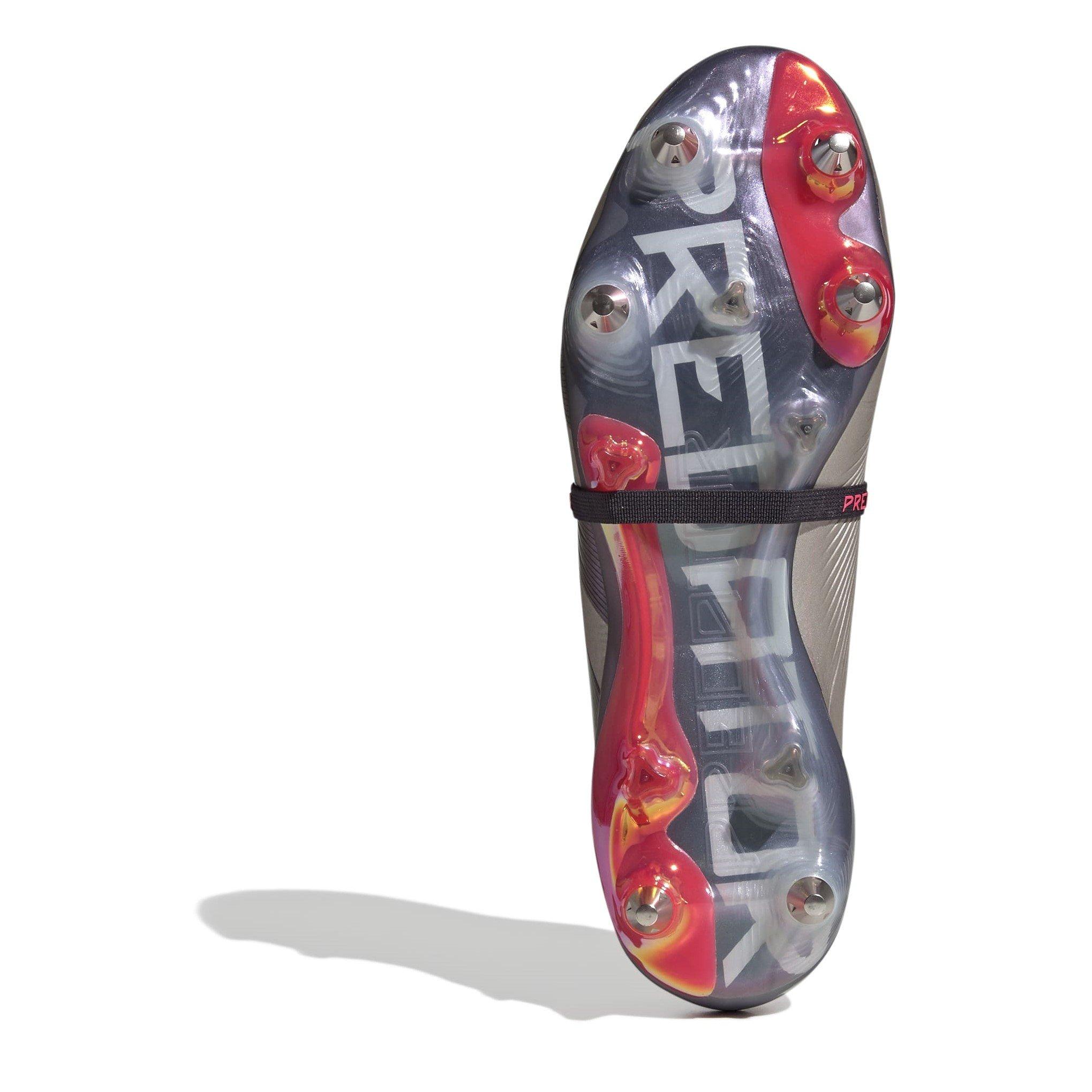 Zilver/Zwart - adidas - Predator Elite Fold Over Tongue Soft Ground Football Boots - 6