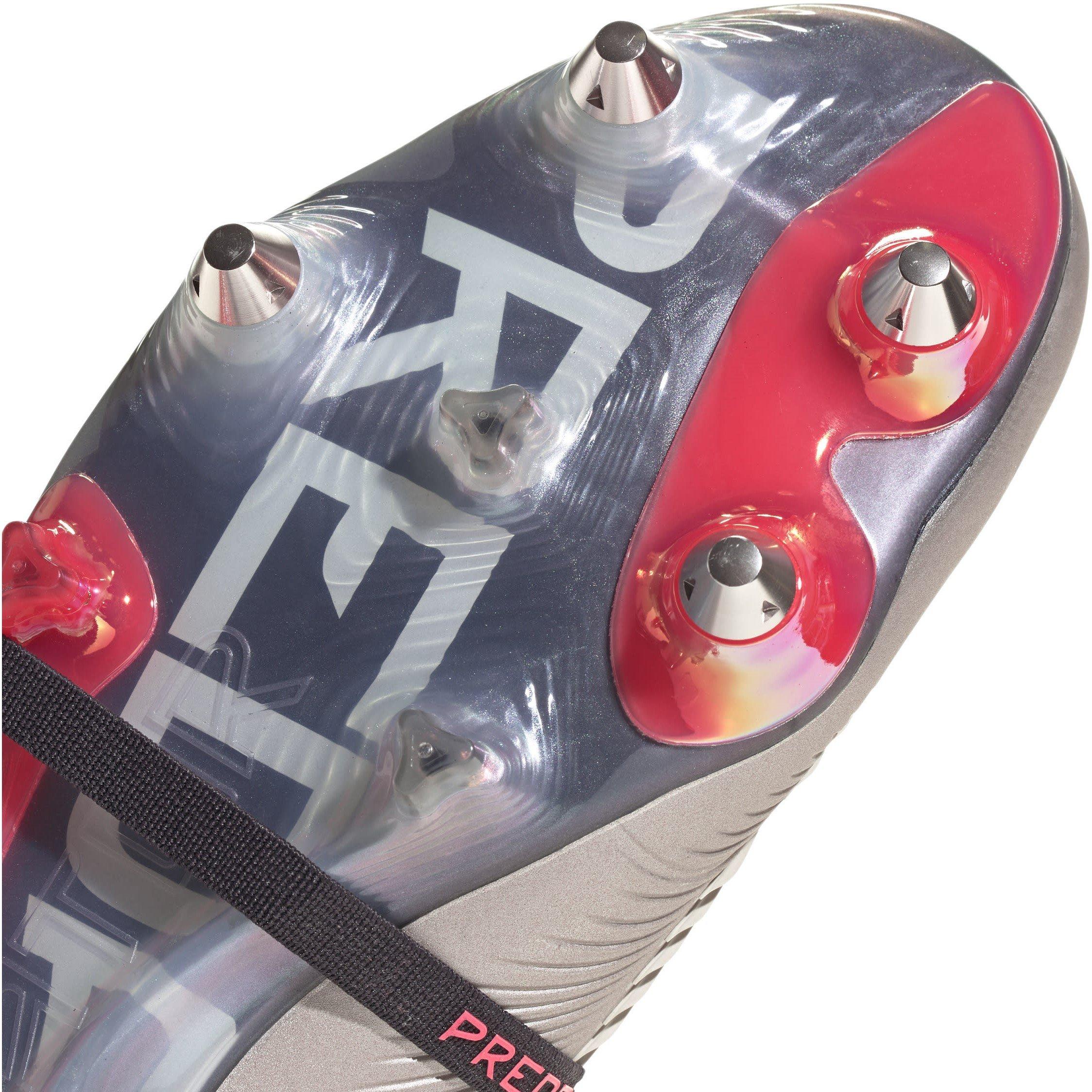 Zilver/Zwart - adidas - Predator Elite Fold Over Tongue Soft Ground Football Boots - 8