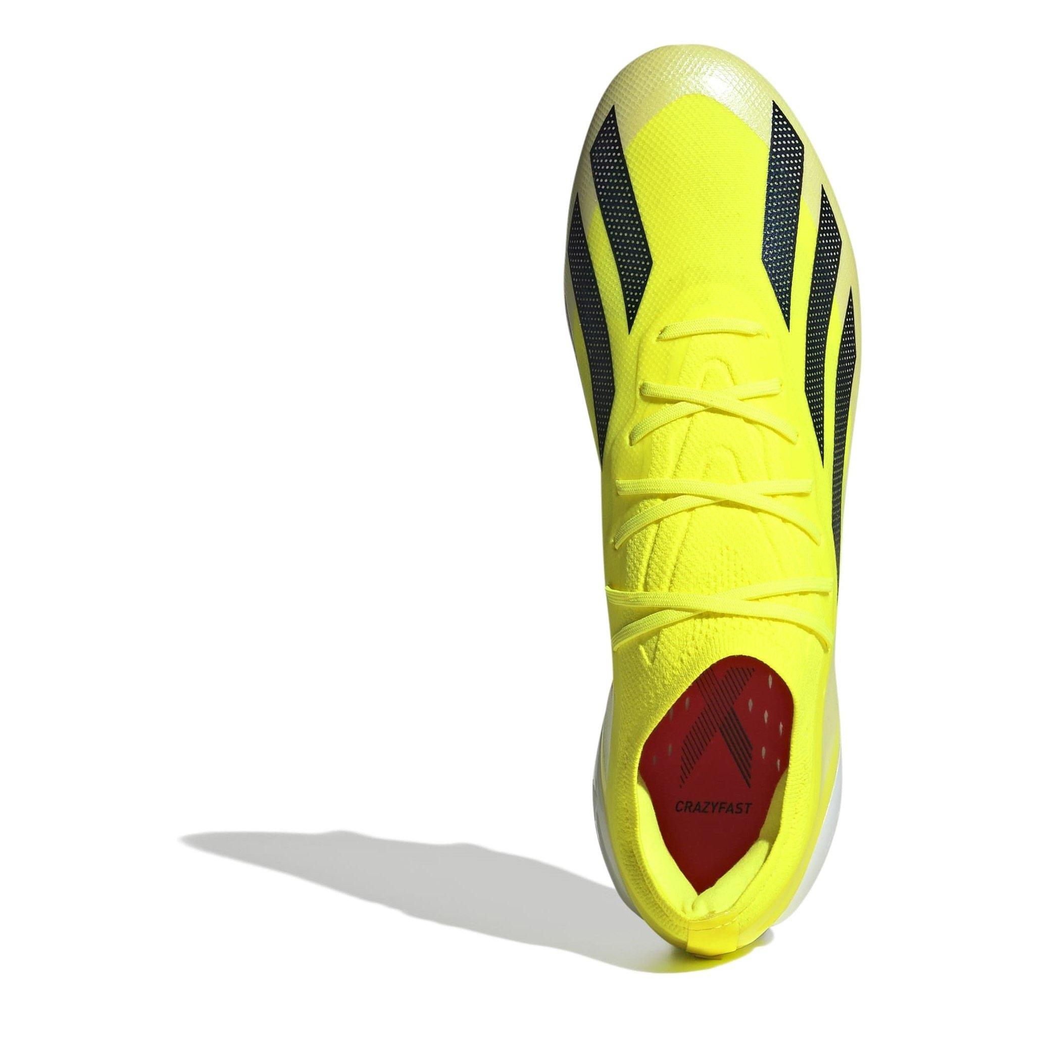 Yellow/Blk/Wht - adidas - X Crazyfast Elite Soft Ground Football Boots - 5