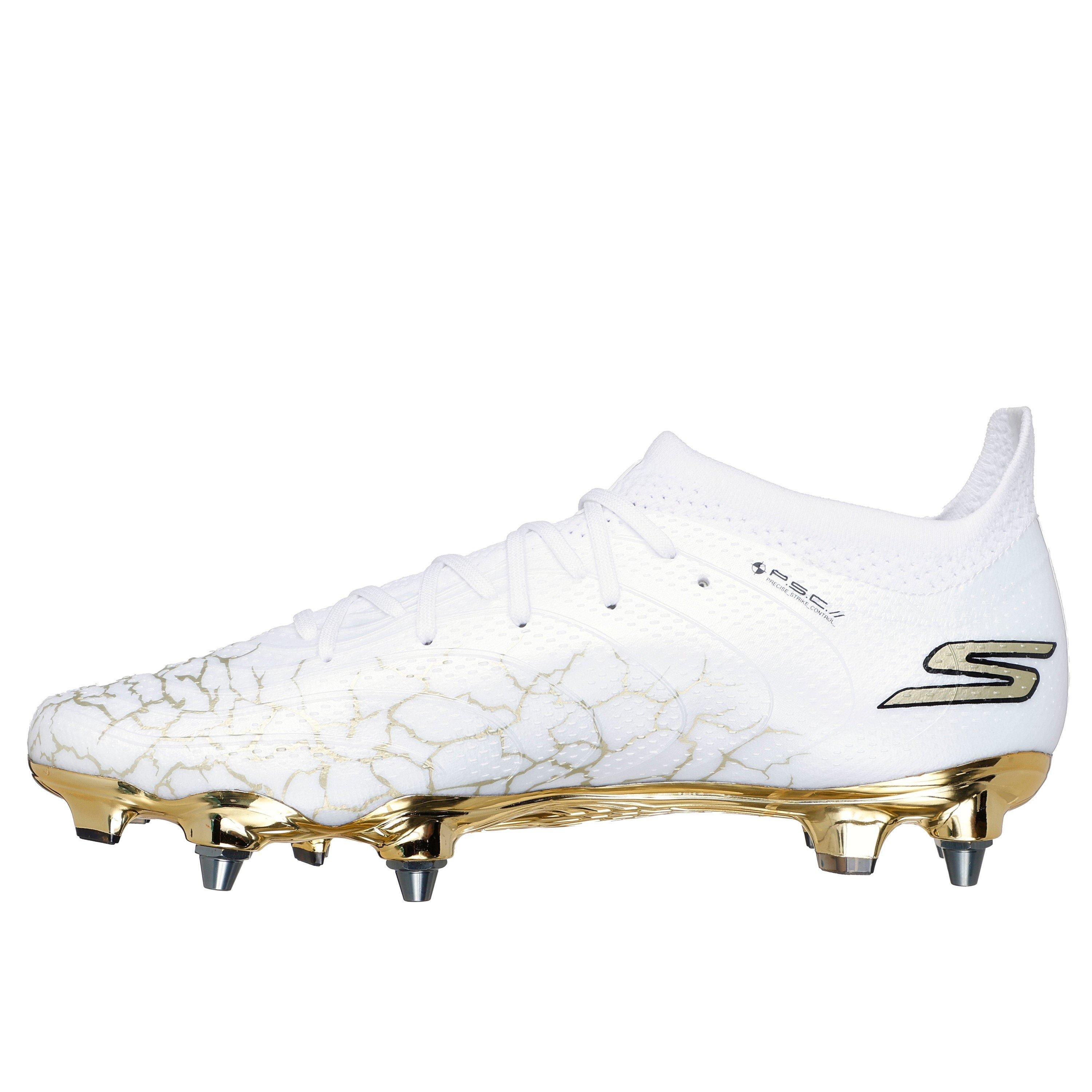 Wit/Goud - Skechers - SKX 01 Soft Ground Football Boots - 2