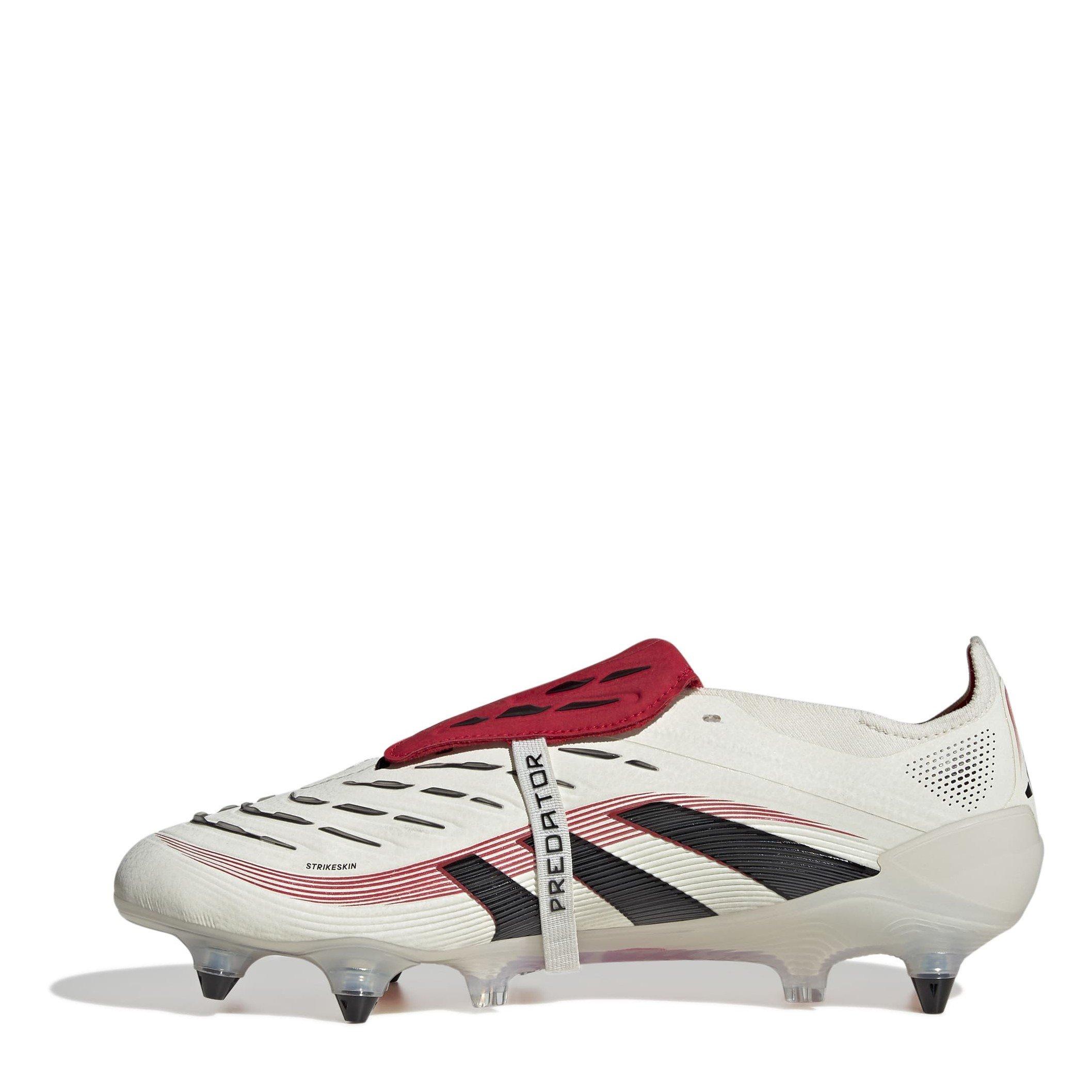 Bianco/Nero/Rosso - adidas - Predator Elite Fold Over Tongue Soft Ground Football Boots - 2