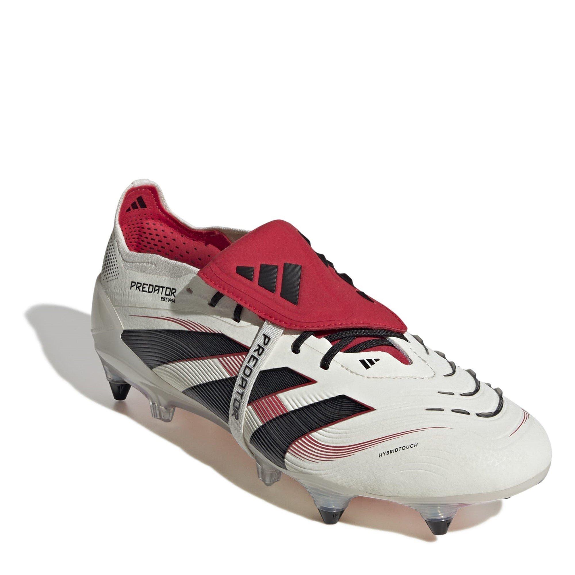 Bianco/Nero/Rosso - adidas - Predator Elite Fold Over Tongue Soft Ground Football Boots - 3
