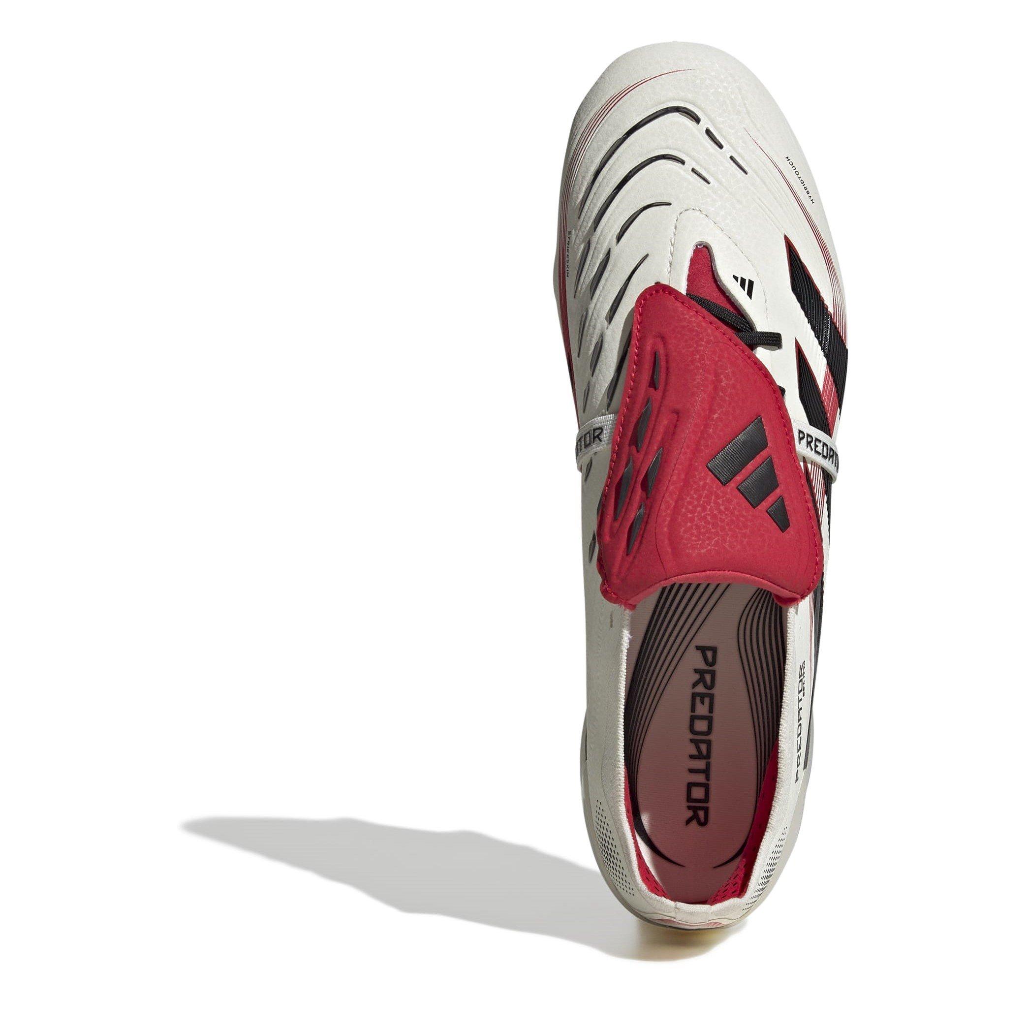 Bianco/Nero/Rosso - adidas - Predator Elite Fold Over Tongue Soft Ground Football Boots - 5