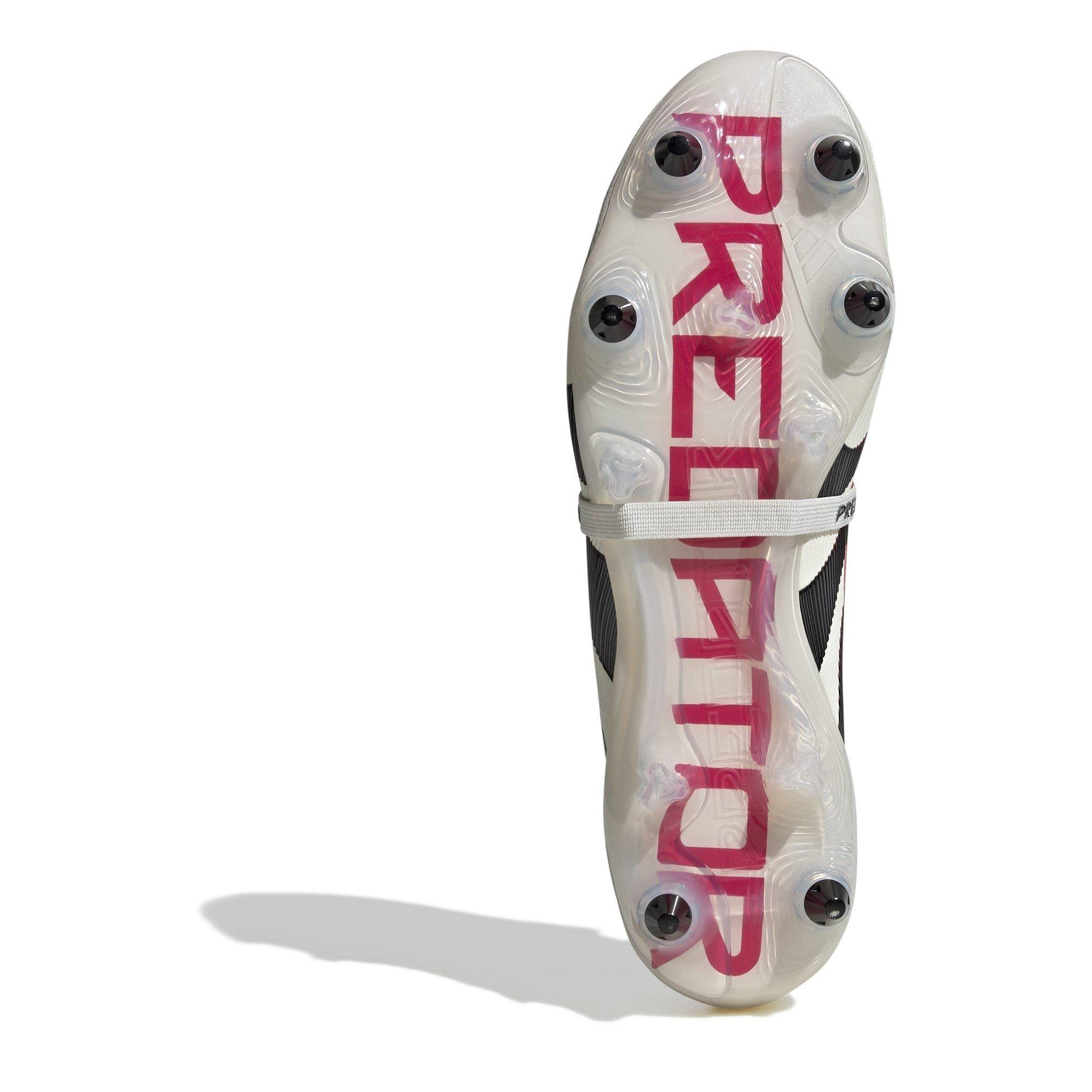 Bianco/Nero/Rosso - adidas - Predator Elite Fold Over Tongue Soft Ground Football Boots - 6