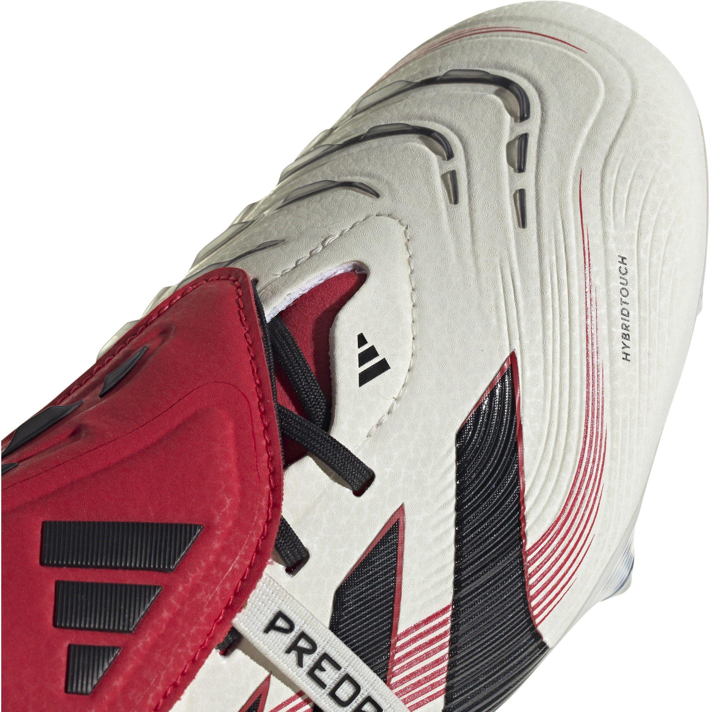 Bianco/Nero/Rosso - adidas - Predator Elite Fold Over Tongue Soft Ground Football Boots - 7