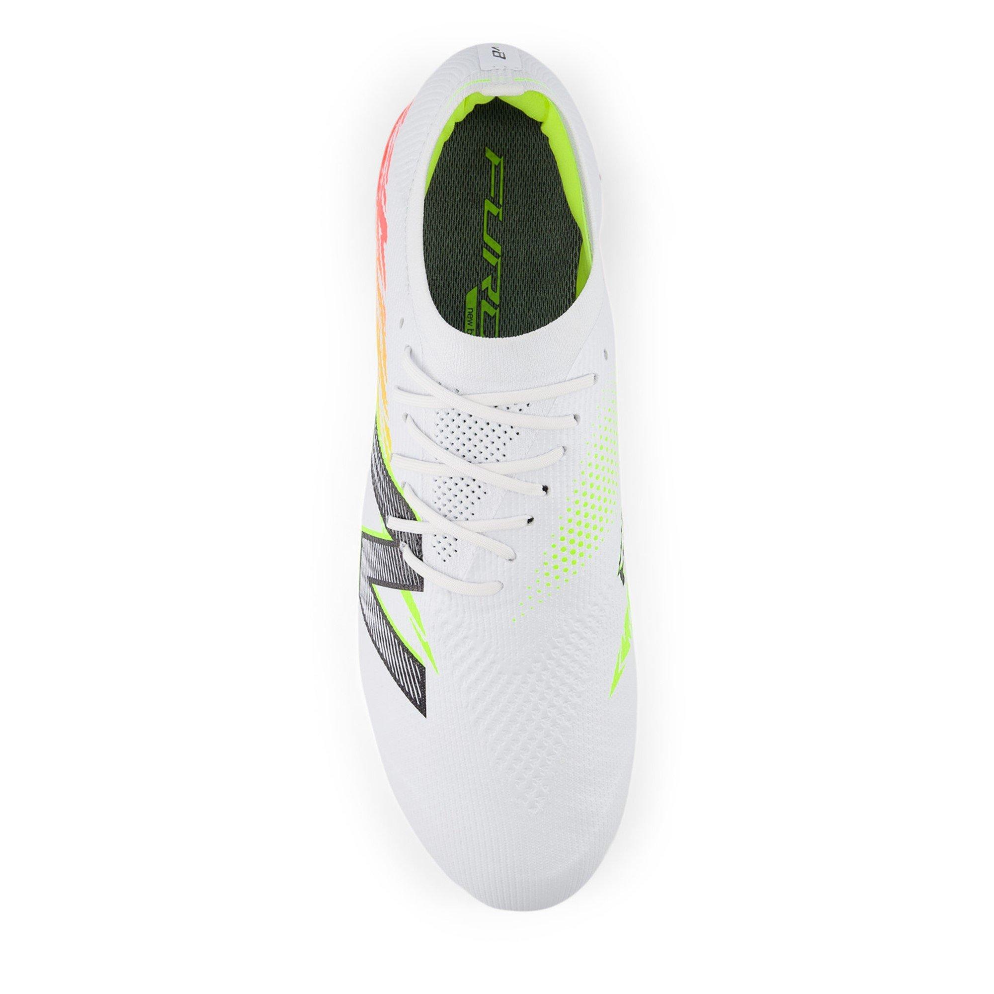 White/ Orange - New Balance - Furon V8 Pro Soft Ground Football Boots - 3