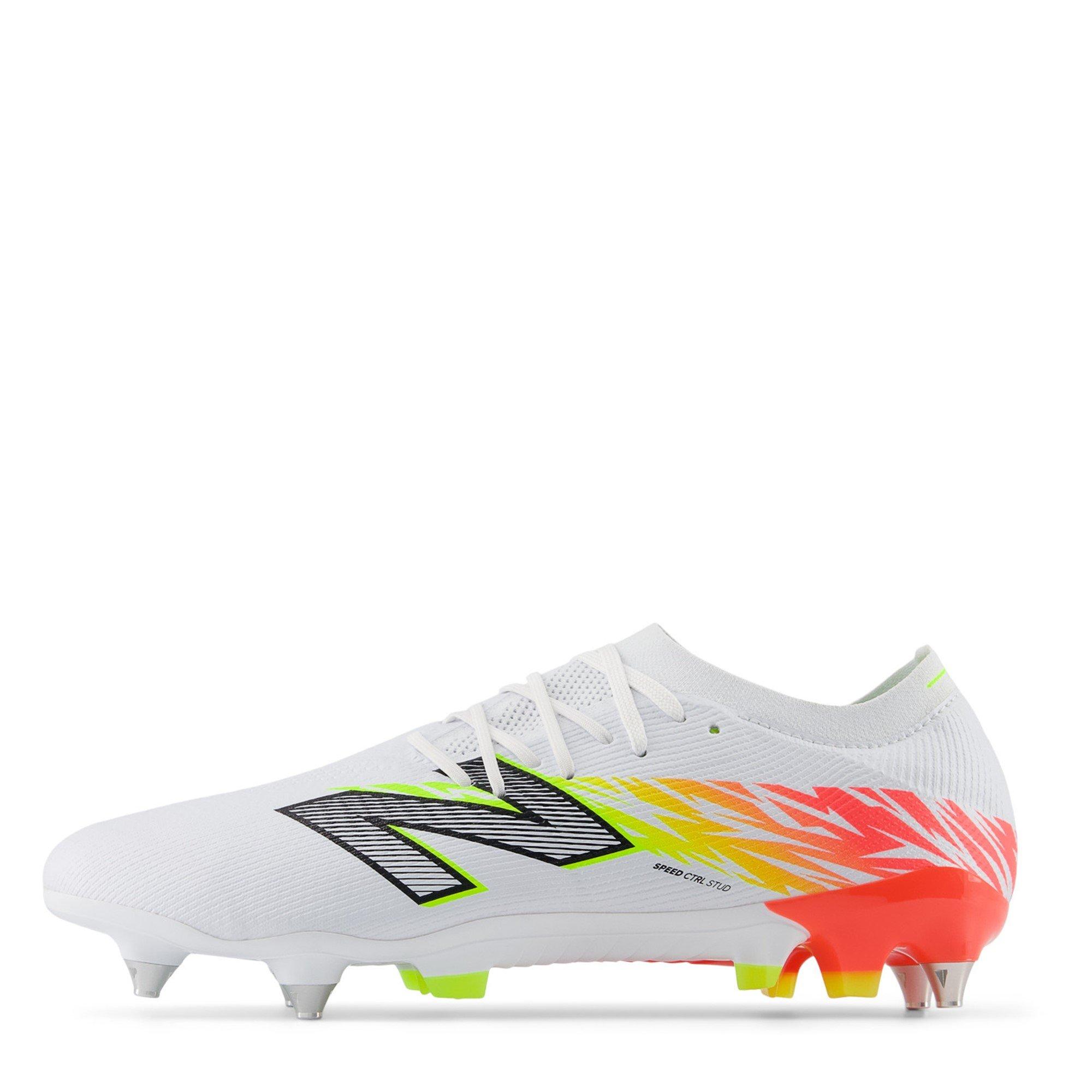 White/ Orange - New Balance - Furon V8 Pro Soft Ground Football Boots - 6