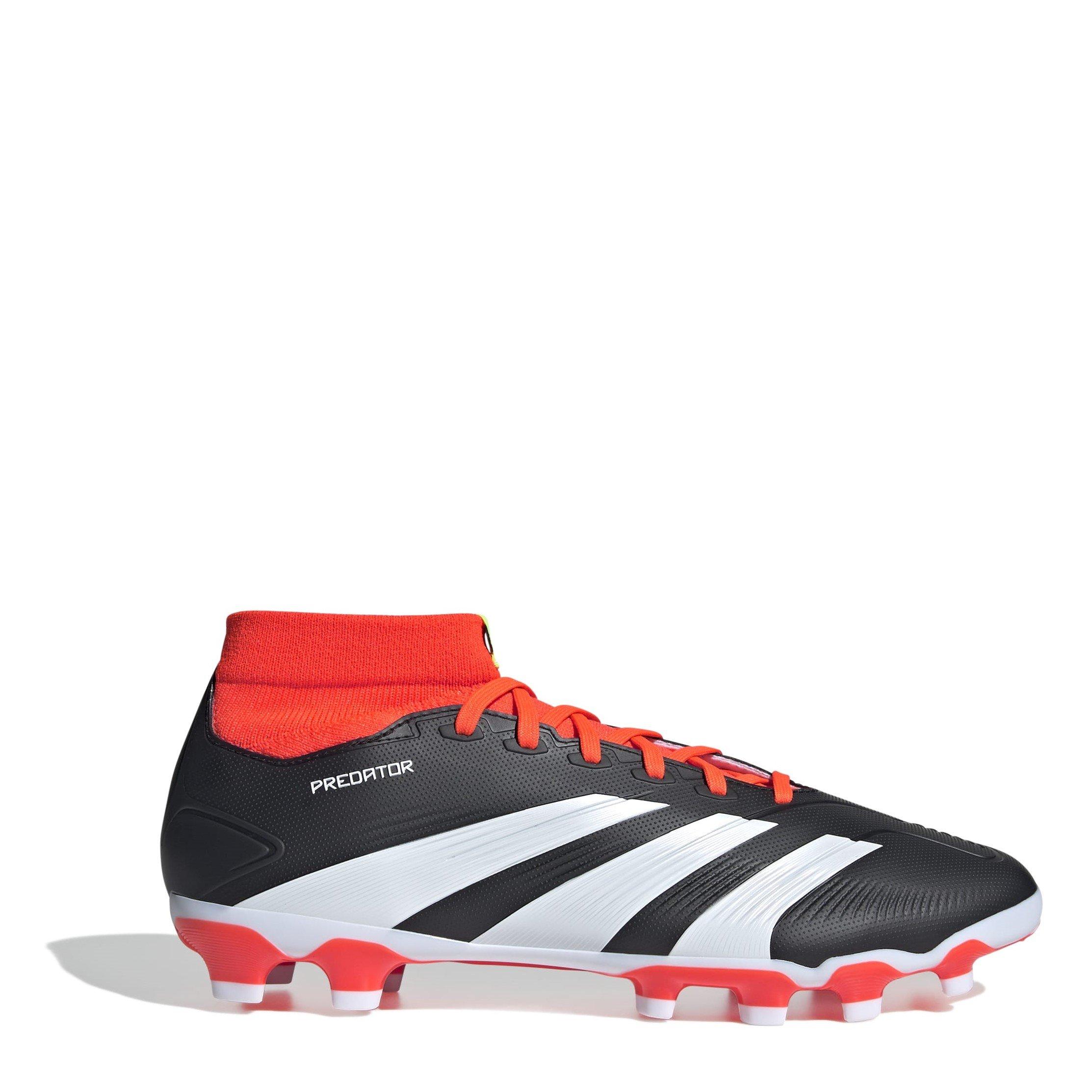 Adidas  Predator 24 League Sock -Ground Football Boots. - Blk/Ftwr Wht - 8.5 (42.7)