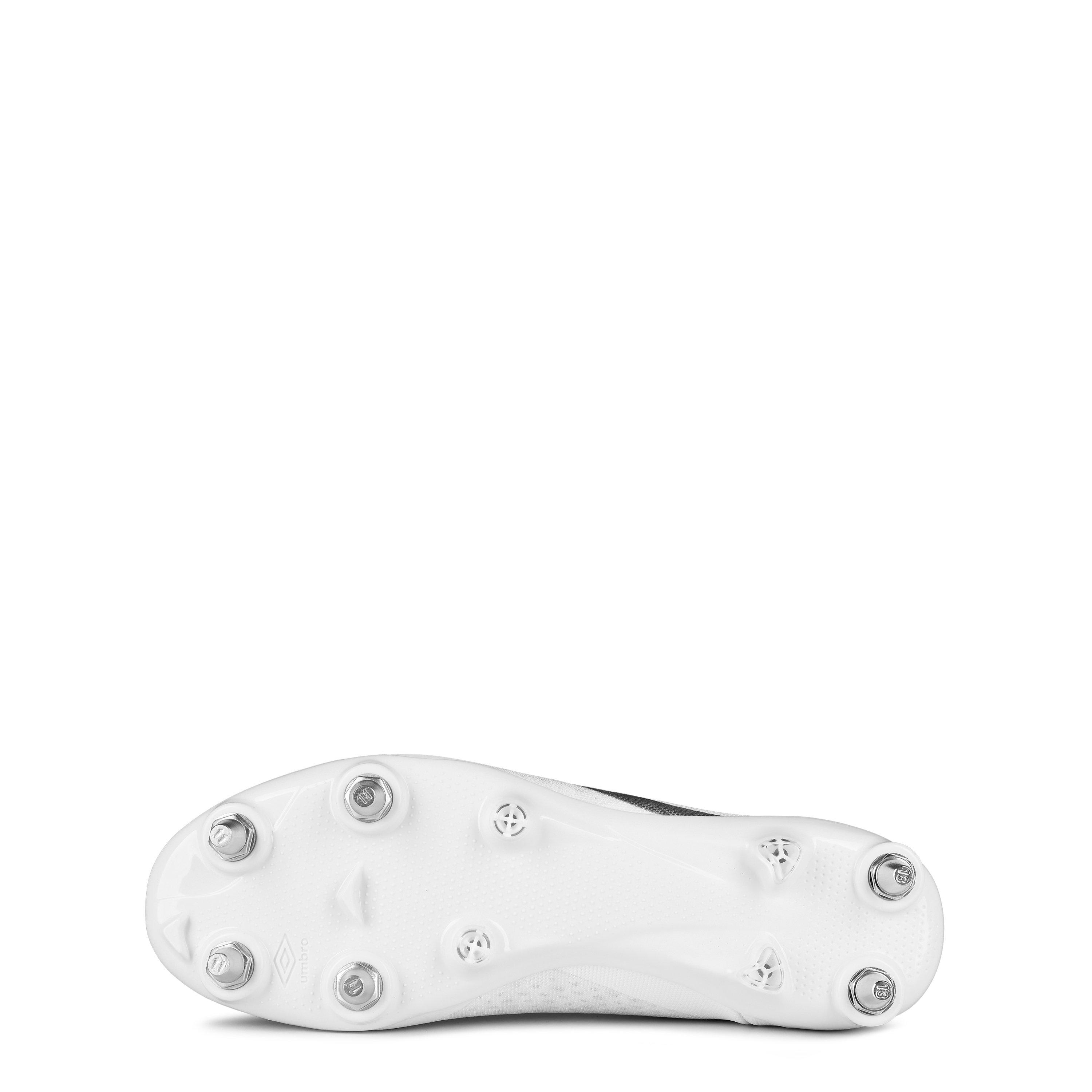 Hvid/Metalisk Krom - Umbro - Velo VI Pro Soft Ground Football Boot - 3