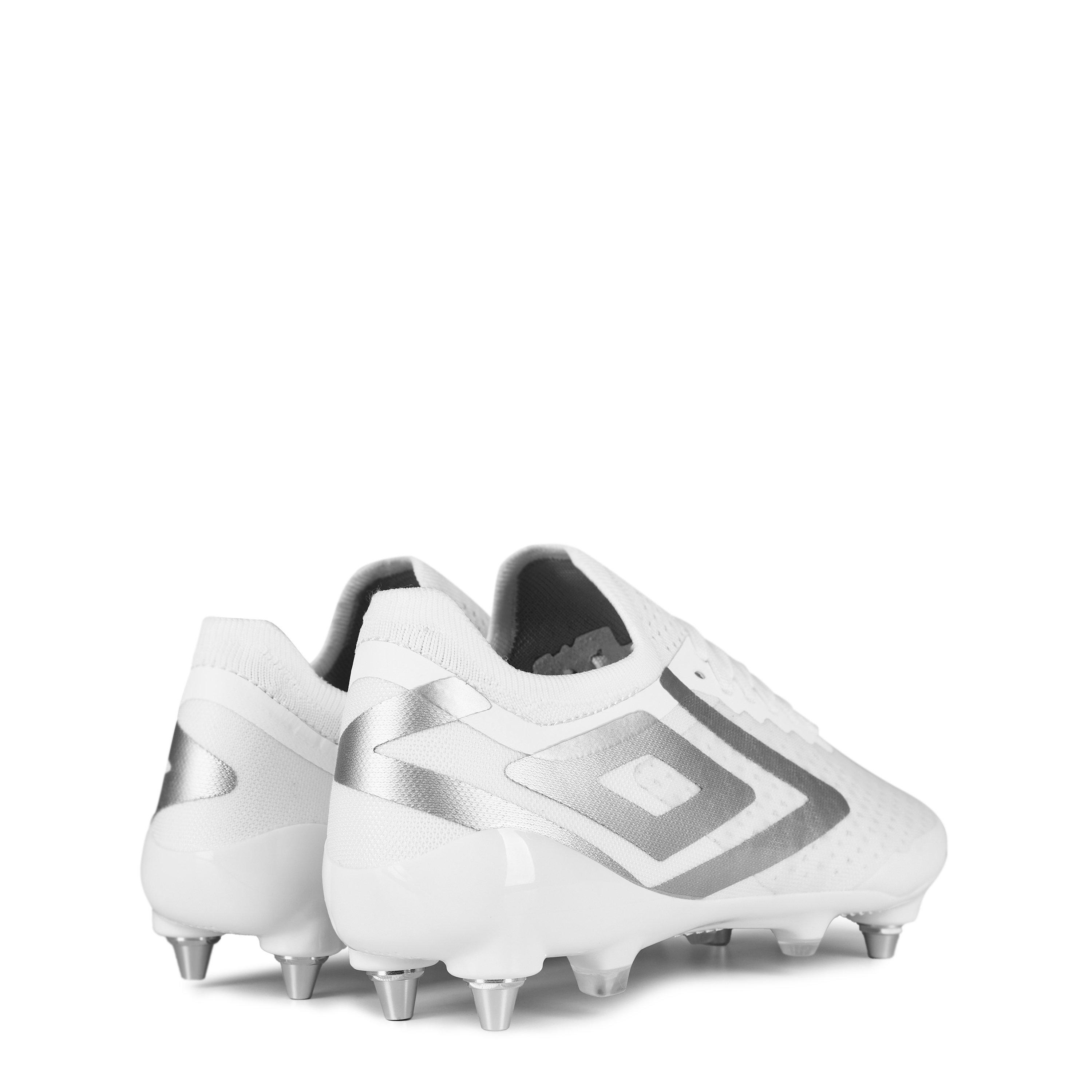 Hvid/Metalisk Krom - Umbro - Velo VI Pro Soft Ground Football Boot - 5