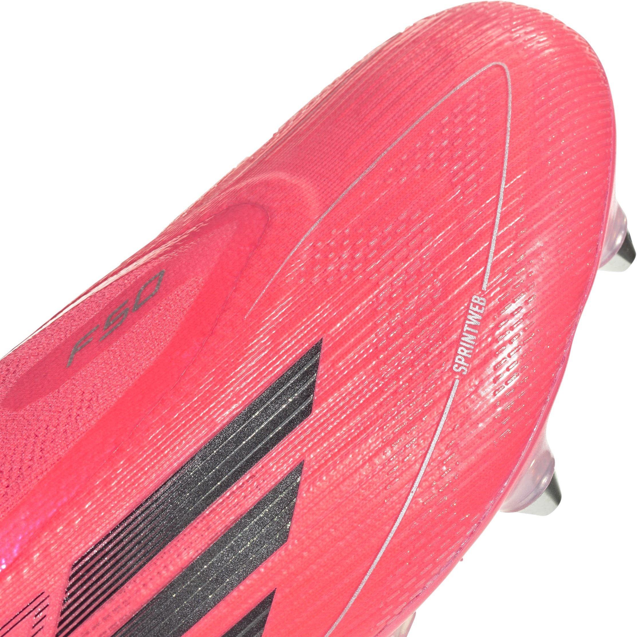 Rosa/Negro - adidas - F50 Elite Laceless Soft Ground Football Boots - 7