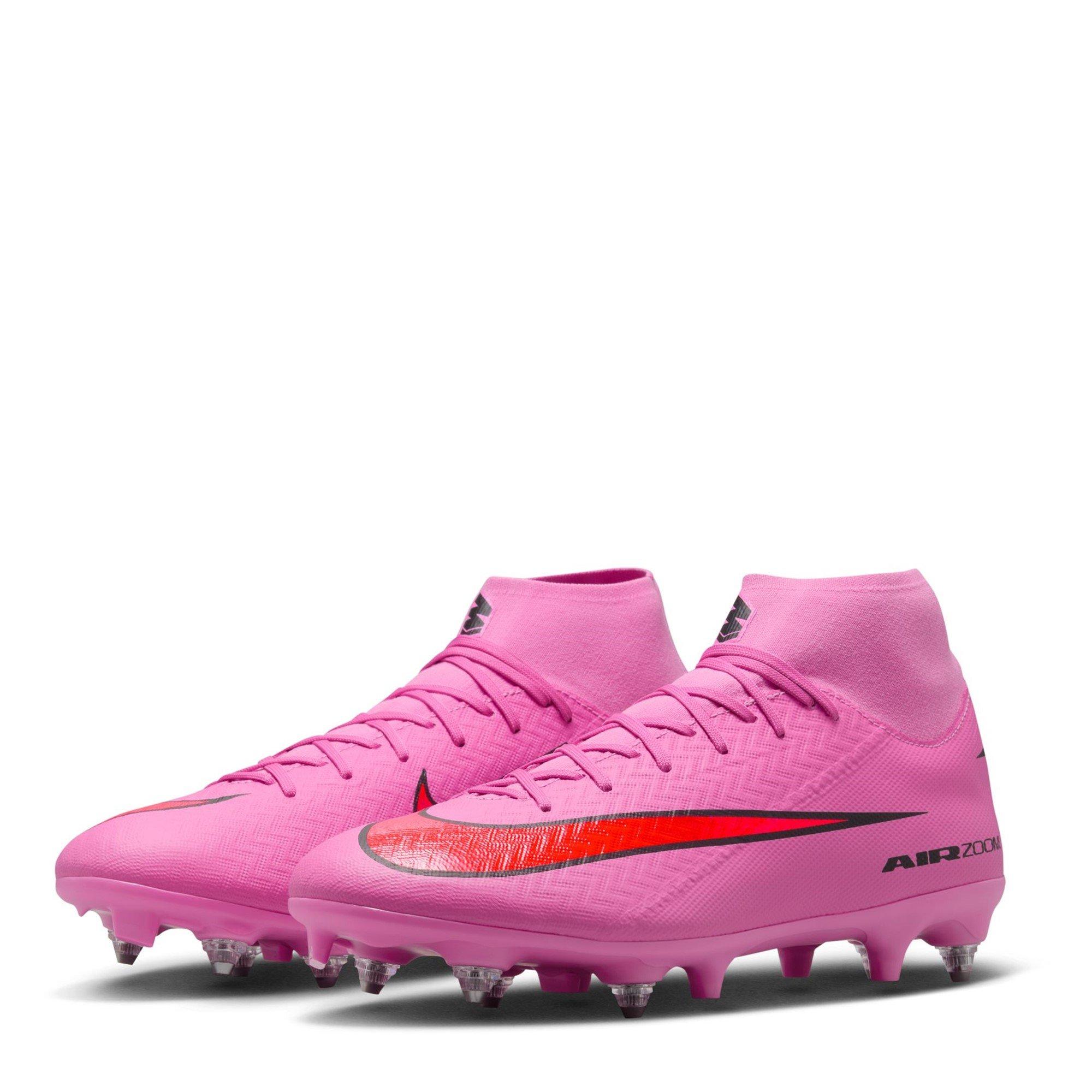 Pink/Black - Nike - Mercurial Superfly 10 Academy Adults Soft Ground Football Boots - 4