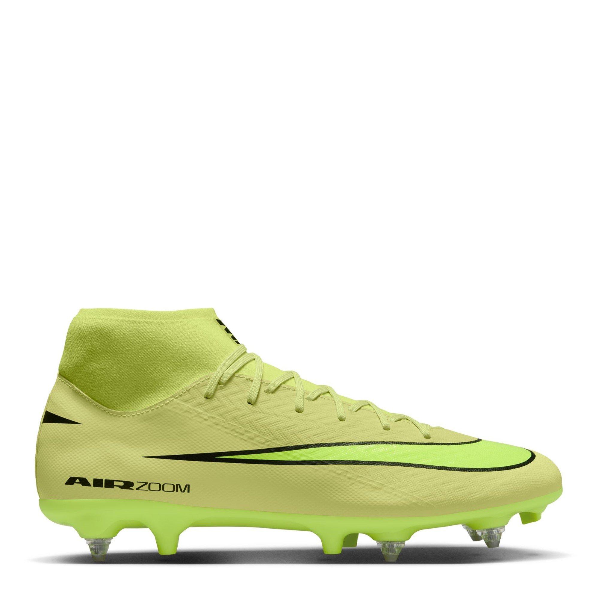 Nike Men's Mercurial Superfly 10 Academy Adults Soft Ground Football Boots - Volt/Crimson - 10 (45)