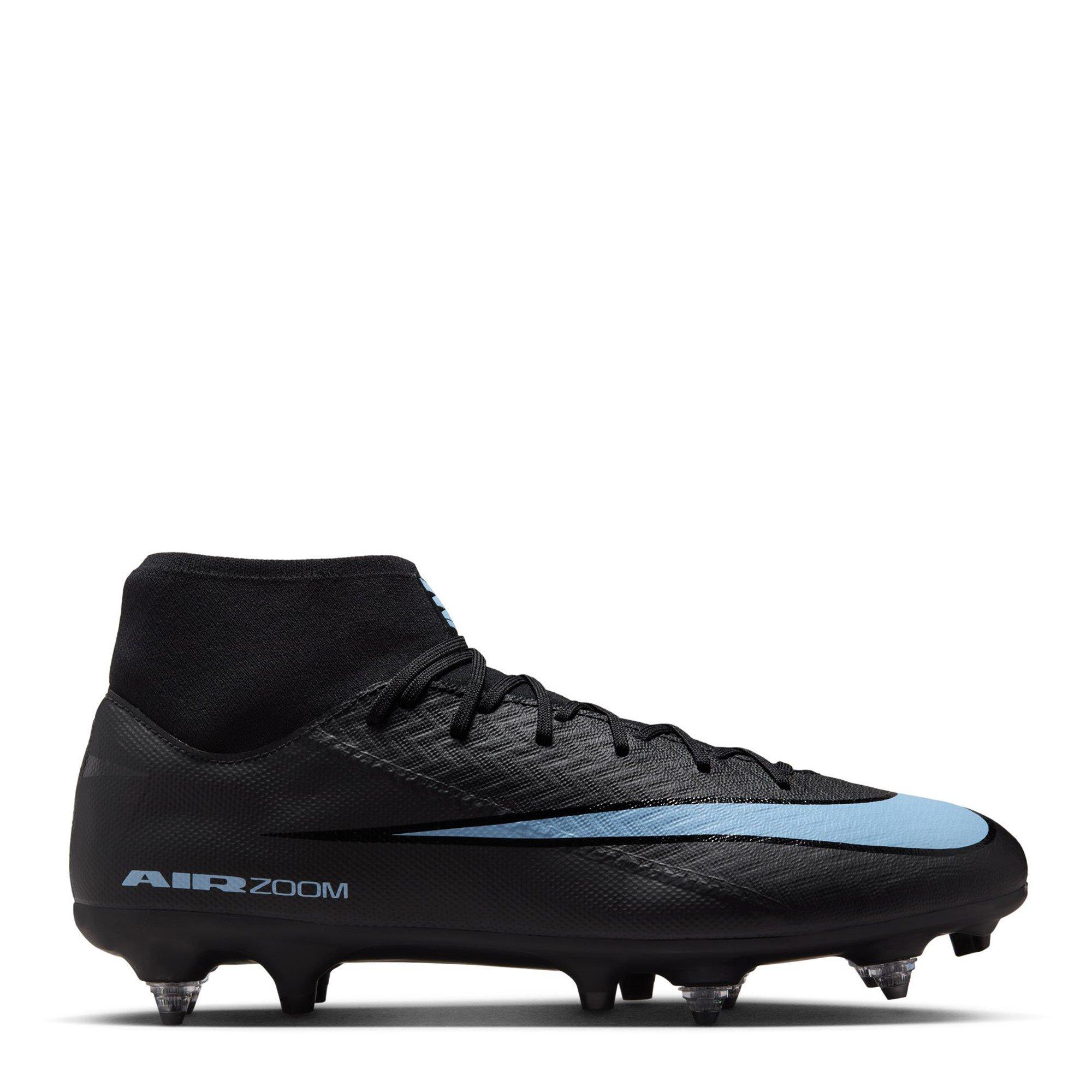 Nike Men's Mercurial Superfly 10 Academy Adults Soft Ground Football Boots - Black/Blue - 8.5 (43)
