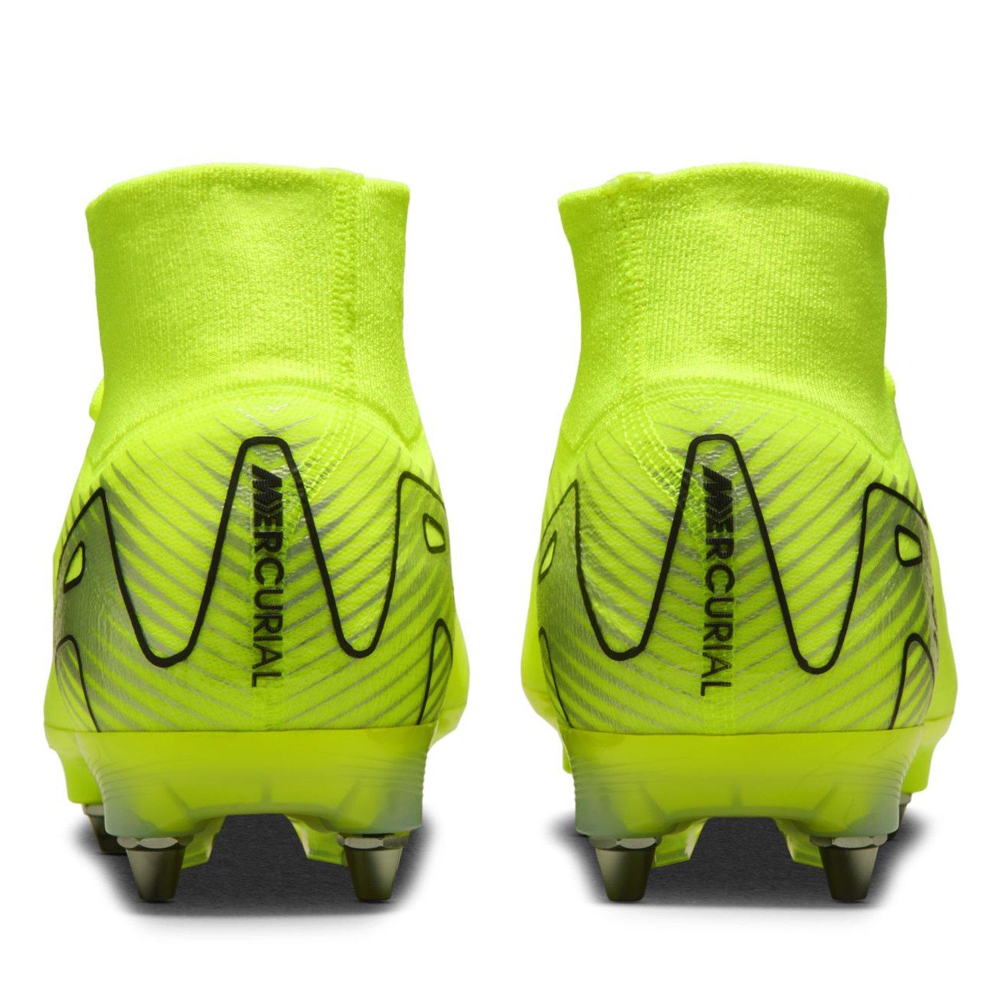 Volt/Preto - Nike - Zoom Mercurial Superfly 10 Elite Adults Soft Ground Football Boots - 6