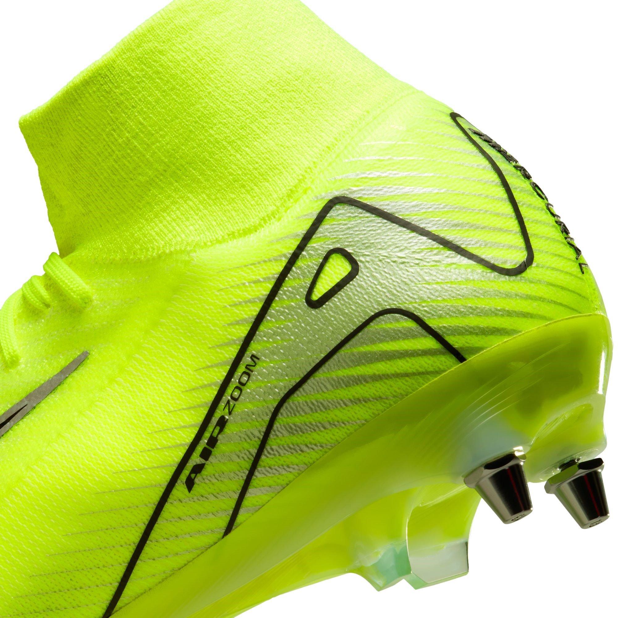 Volt/Preto - Nike - Zoom Mercurial Superfly 10 Elite Adults Soft Ground Football Boots - 9