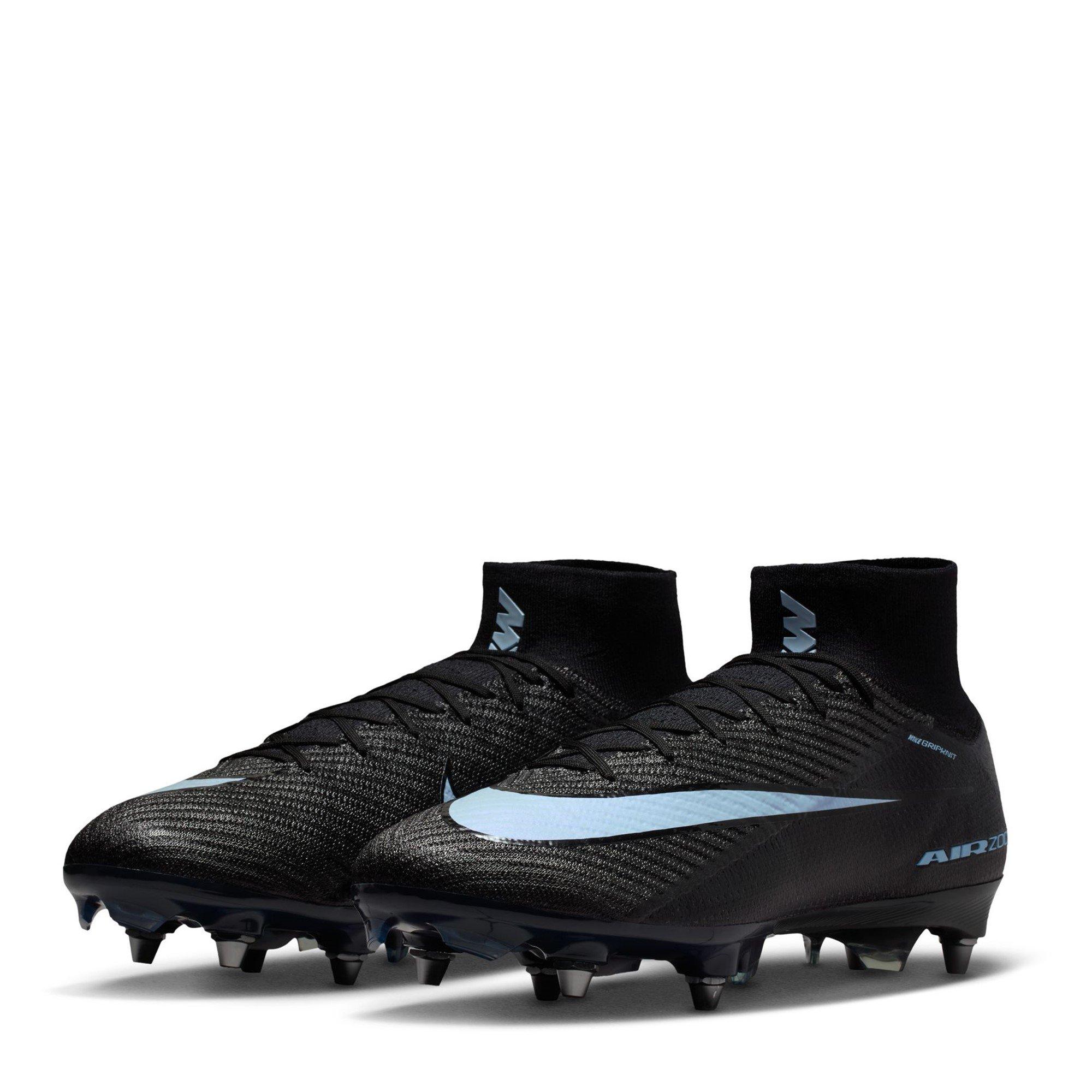 Black/Blue - Nike - Zoom Mercurial Superfly 10 Elite Adults Soft Ground Football Boots - 4