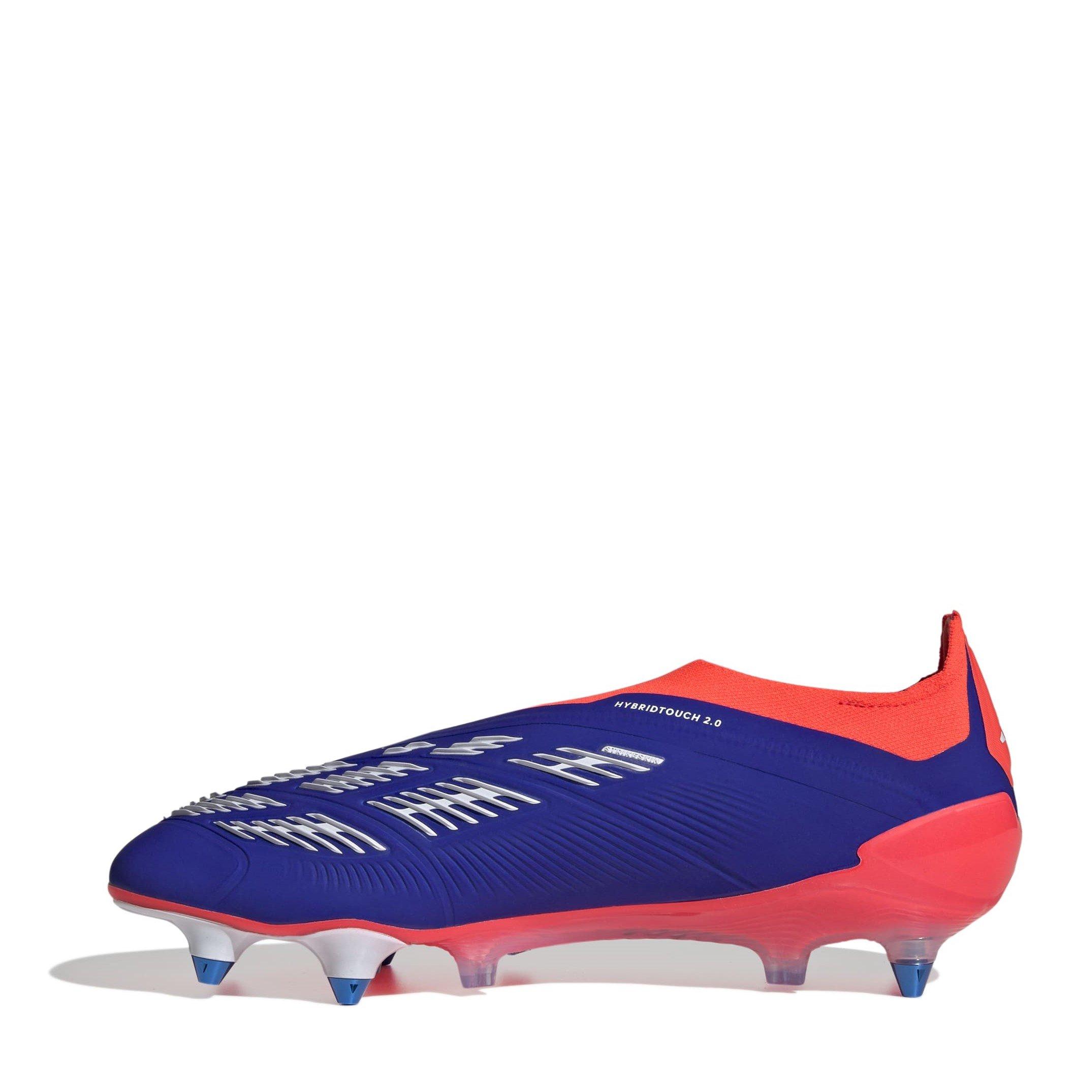 Blue/White/Red - adidas - Predator Elite Laceless Soft Ground Football Boots - 2