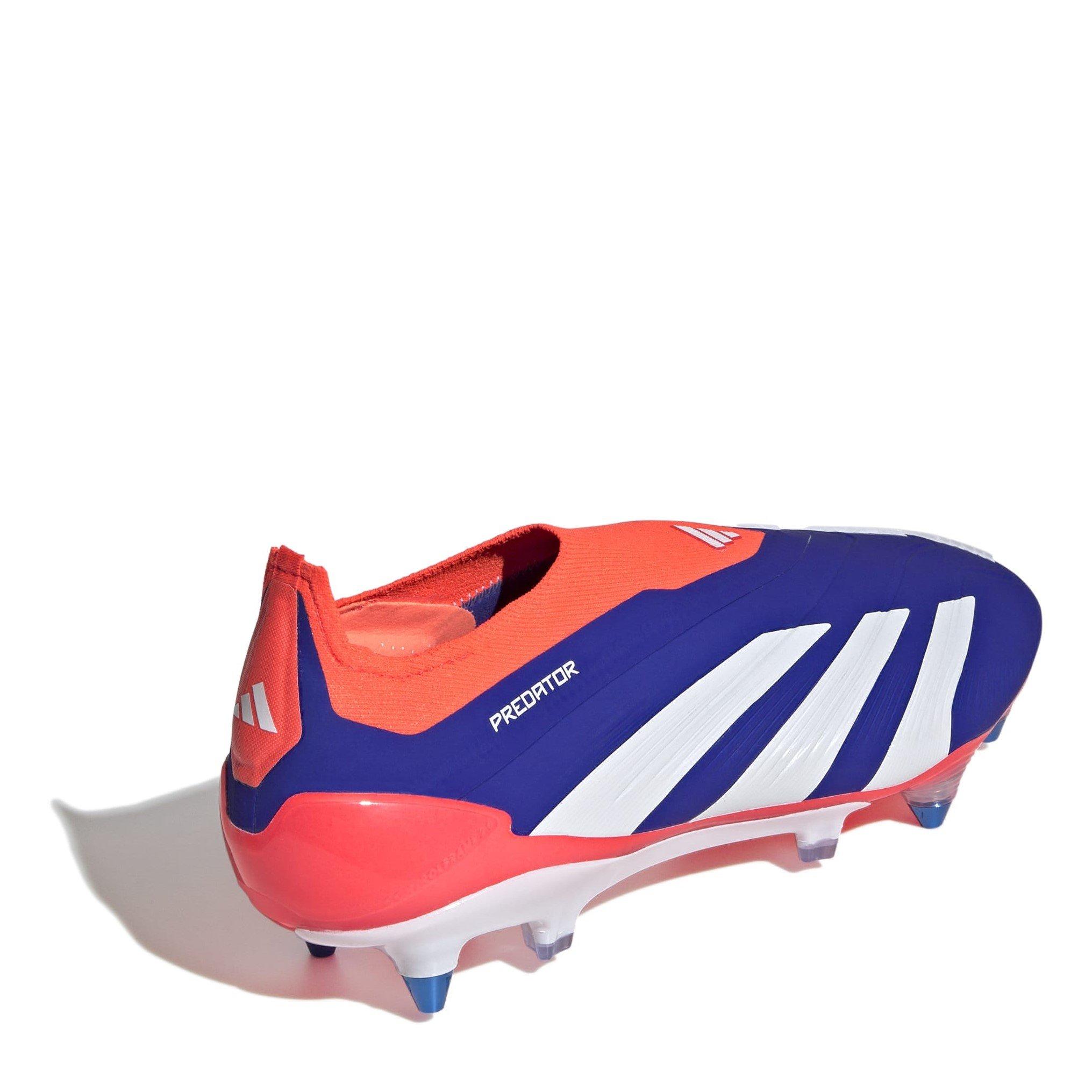 Blue/White/Red - adidas - Predator Elite Laceless Soft Ground Football Boots - 4