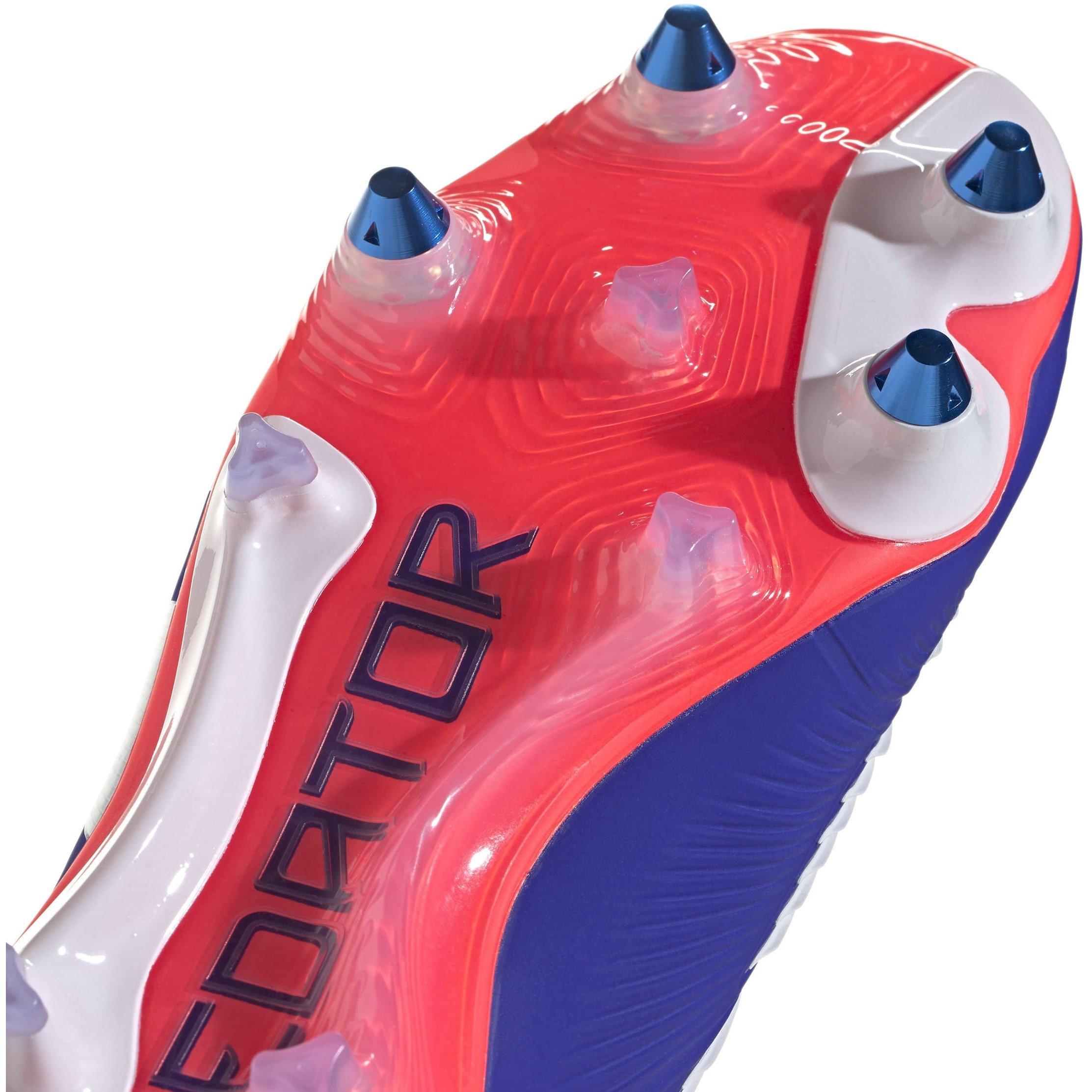 Blue/White/Red - adidas - Predator Elite Laceless Soft Ground Football Boots - 7