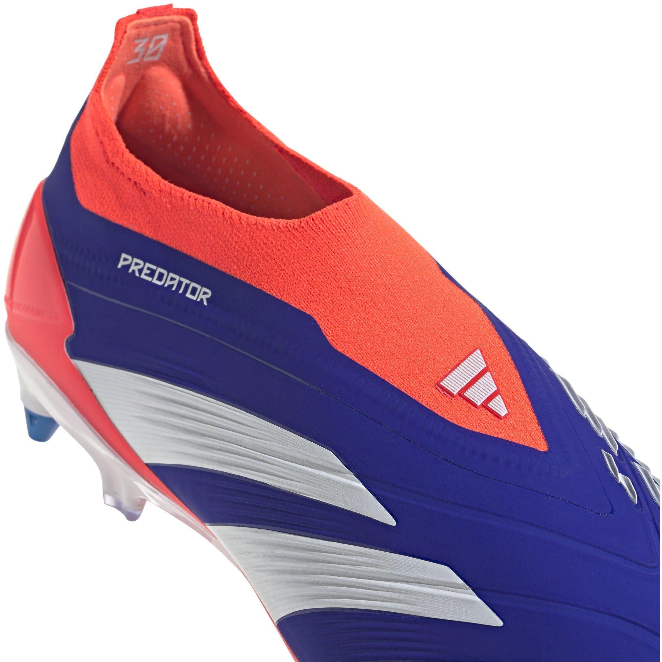 Blue/White/Red - adidas - Predator Elite Laceless Soft Ground Football Boots - 8