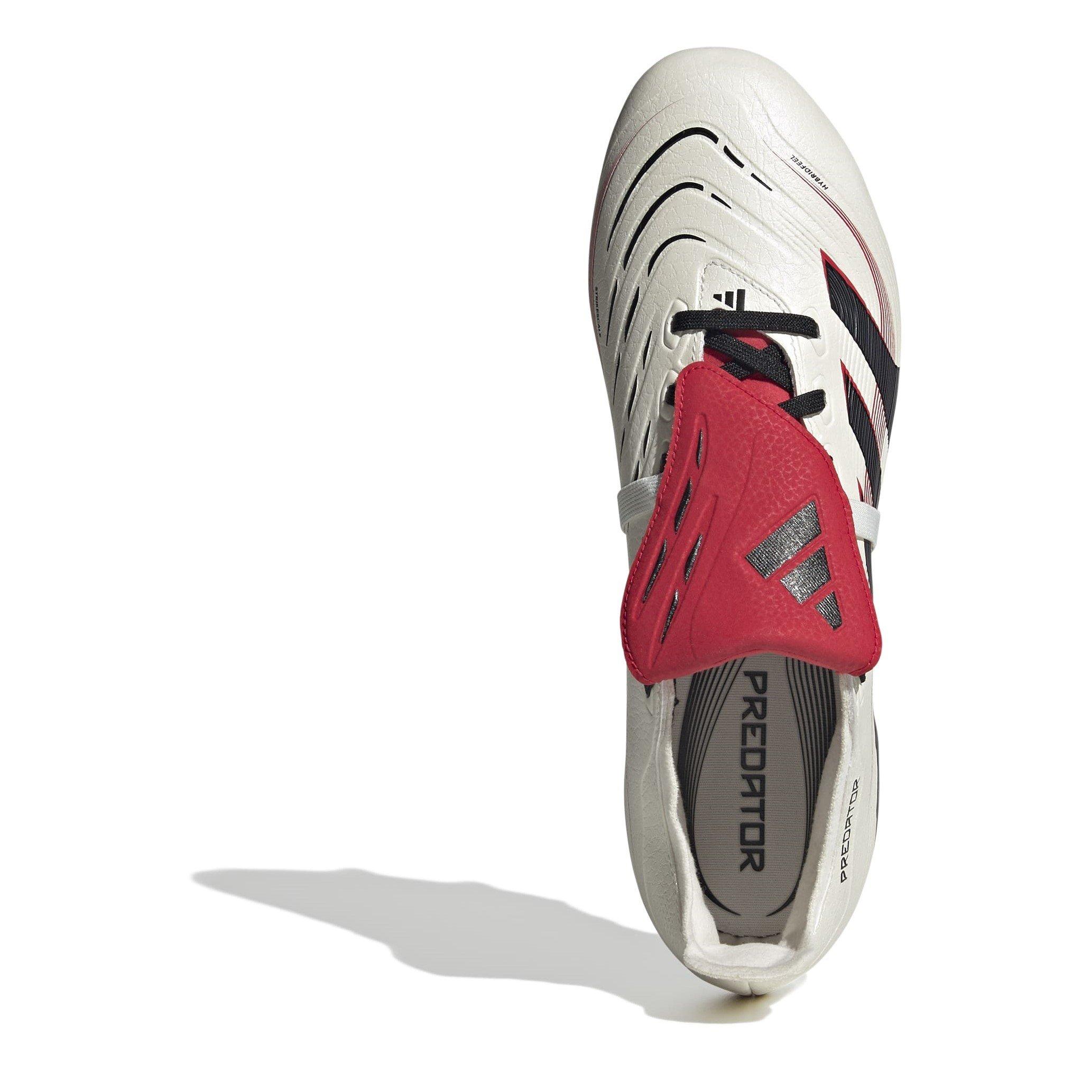 White/Black/Red - adidas - Predator League Fold Over Tongue Soft Ground Football Boots - 5
