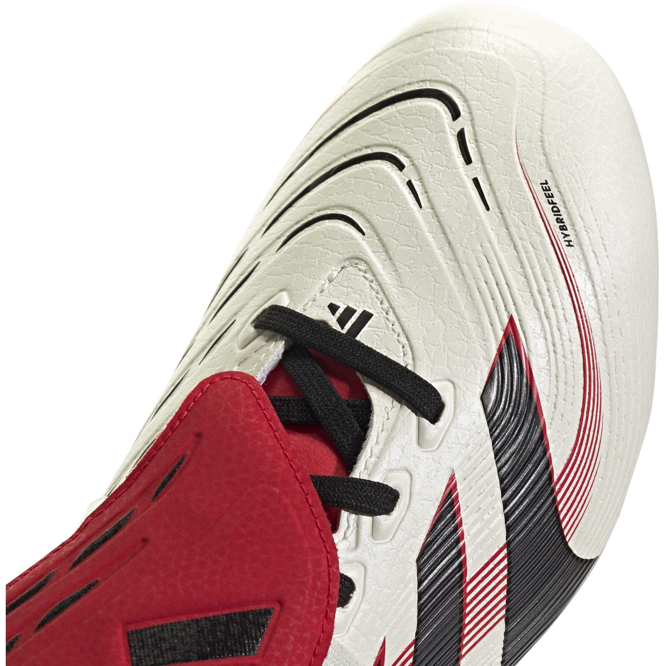 White/Black/Red - adidas - Predator League Fold Over Tongue Soft Ground Football Boots - 7