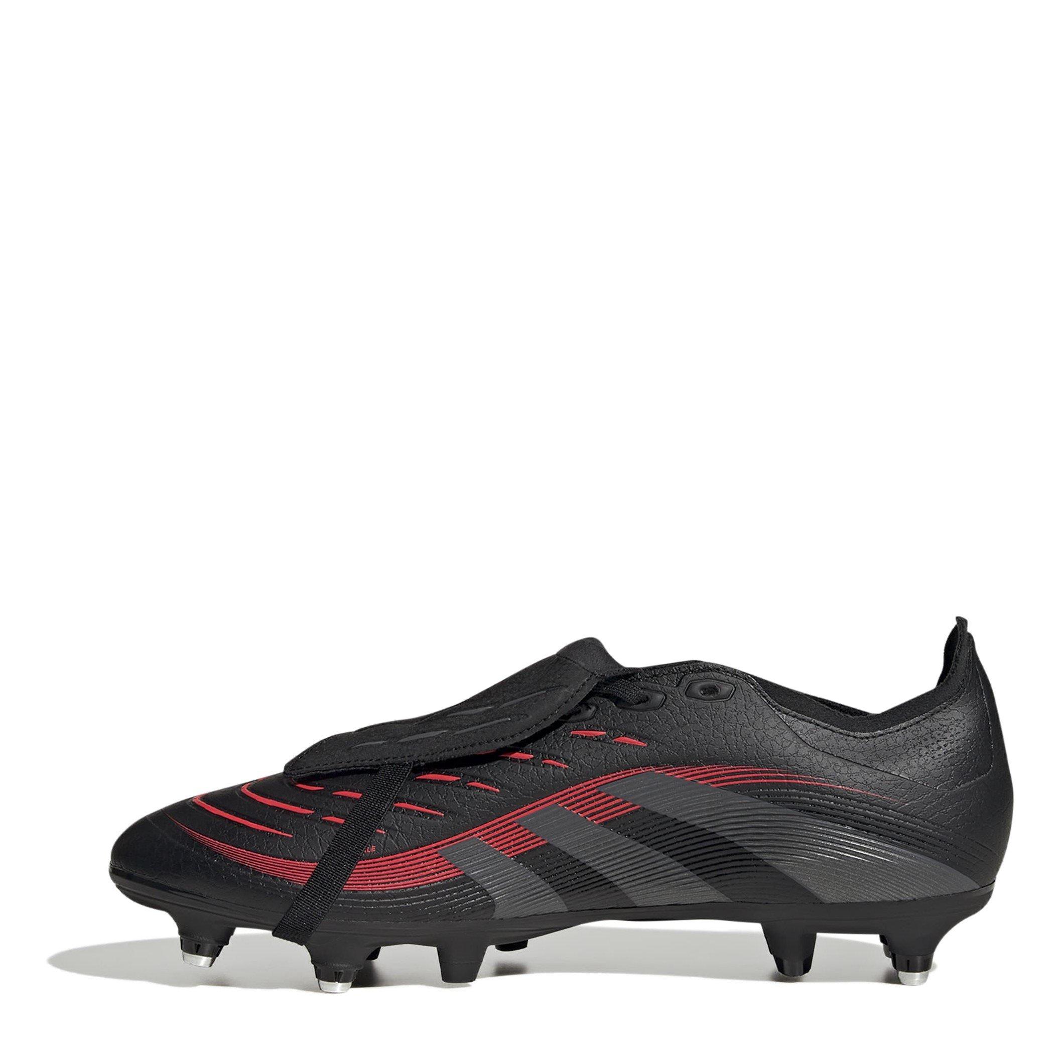 Black/Grey - adidas - Predator League Fold-Over Tongue Soft Ground Football Boots - 2