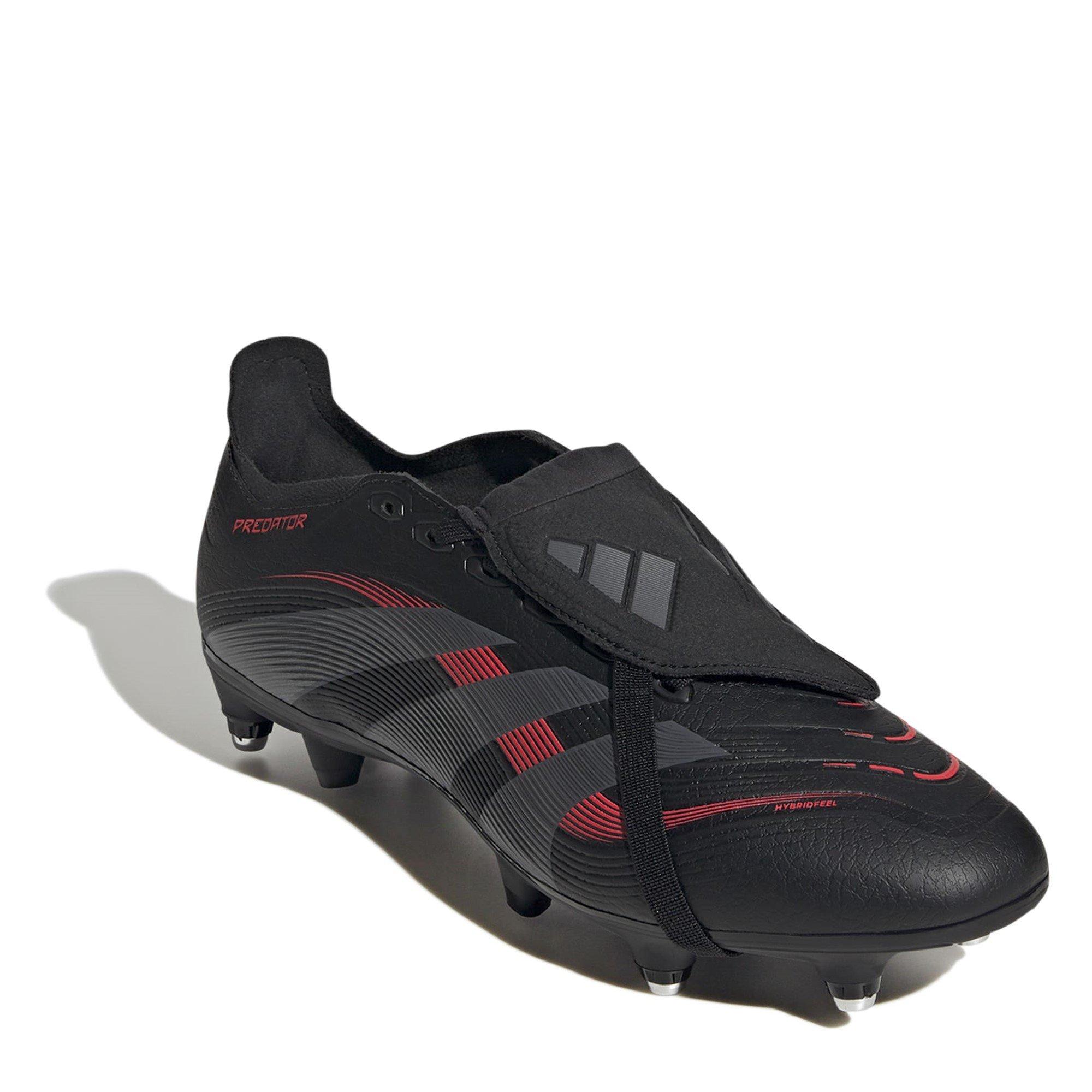 Black/Grey - adidas - Predator League Fold-Over Tongue Soft Ground Football Boots - 3