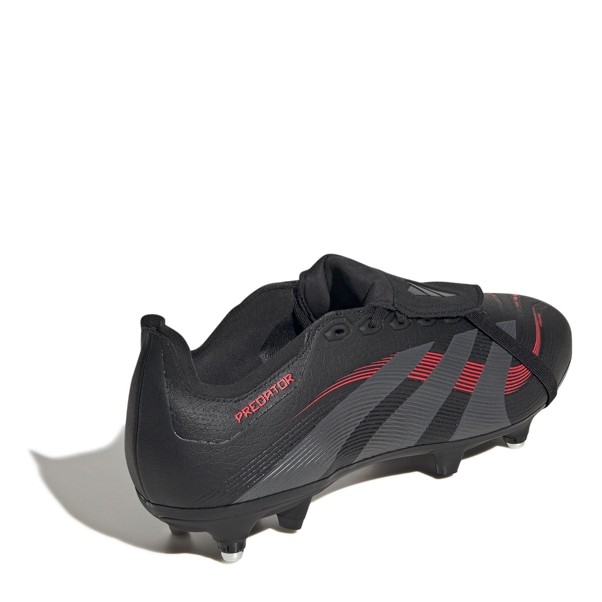 Black/Grey - adidas - Predator League Fold-Over Tongue Soft Ground Football Boots - 4