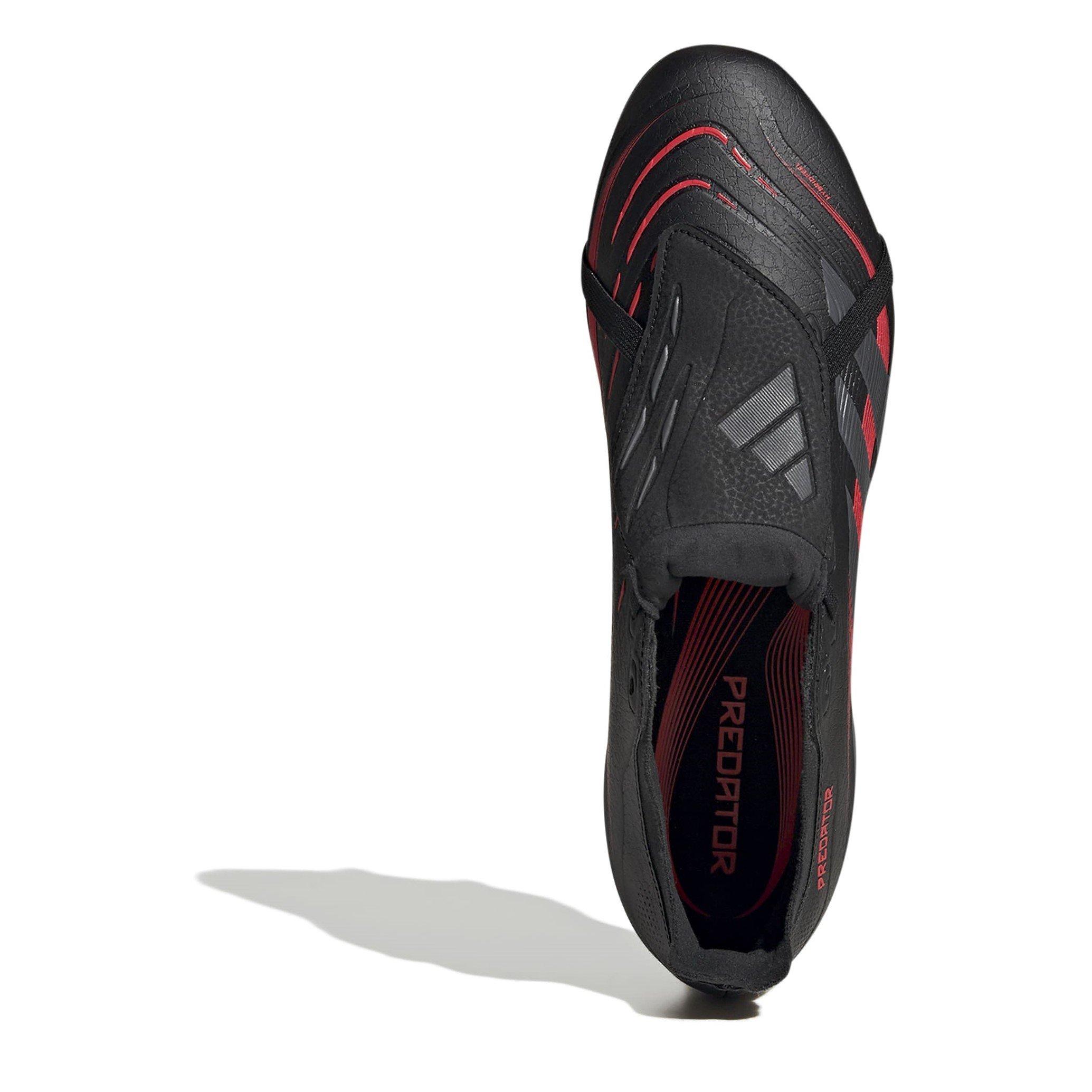 Black/Grey - adidas - Predator League Fold-Over Tongue Soft Ground Football Boots - 5