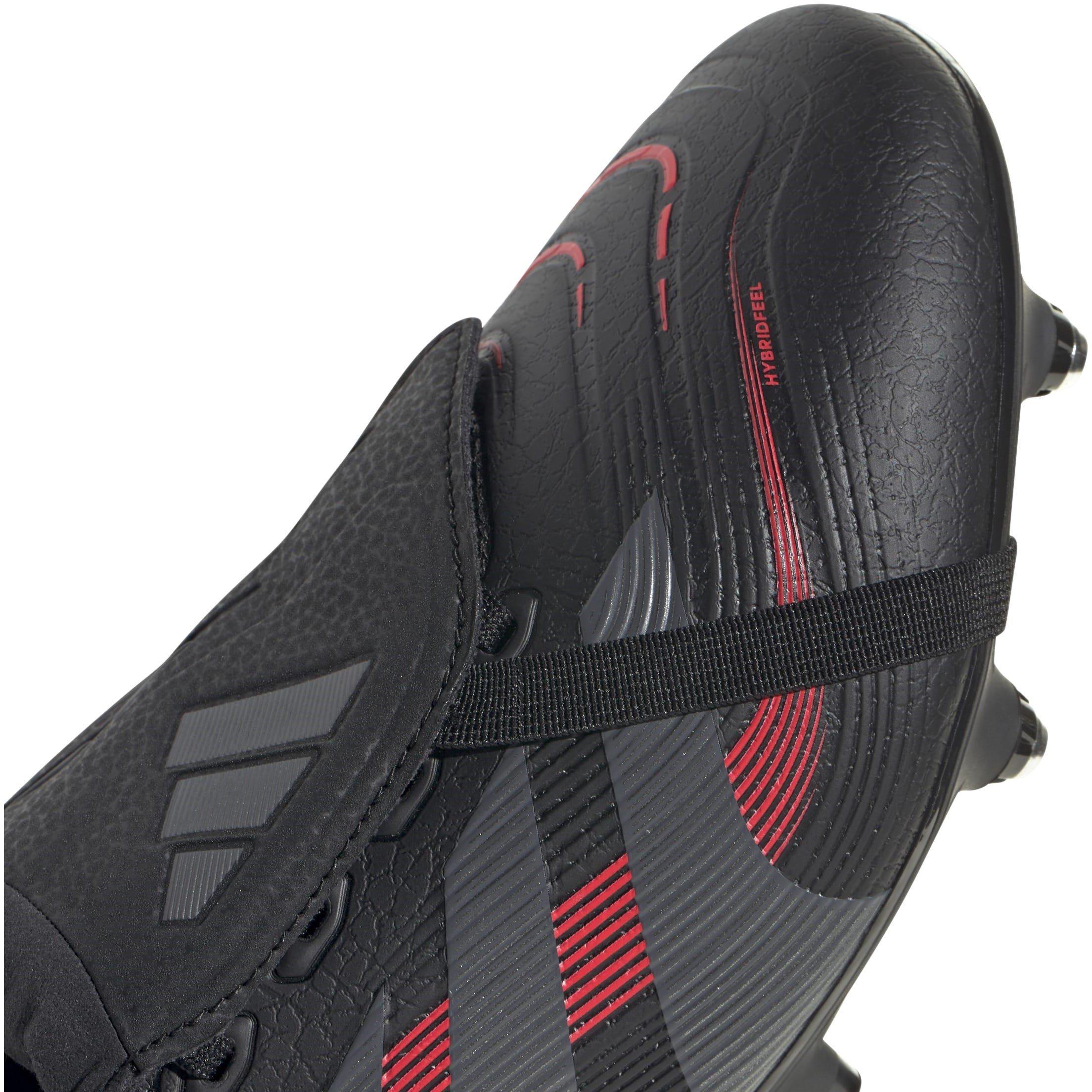 Black/Grey - adidas - Predator League Fold-Over Tongue Soft Ground Football Boots - 8